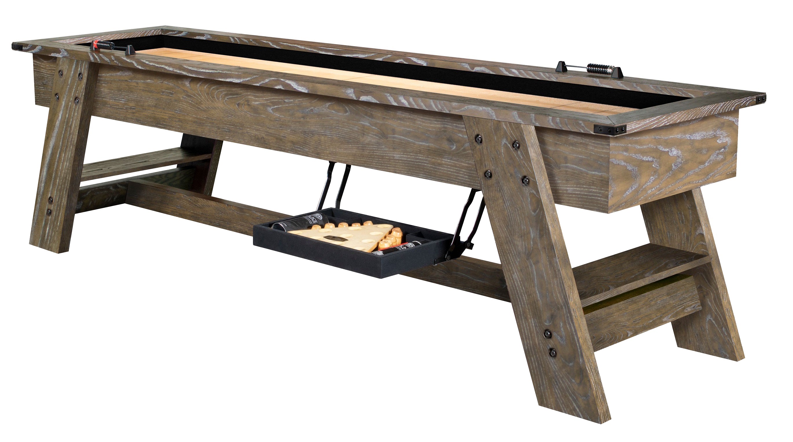 Legacy Billiards 9 Ft Barren Shuffleboard in Smoke Finish