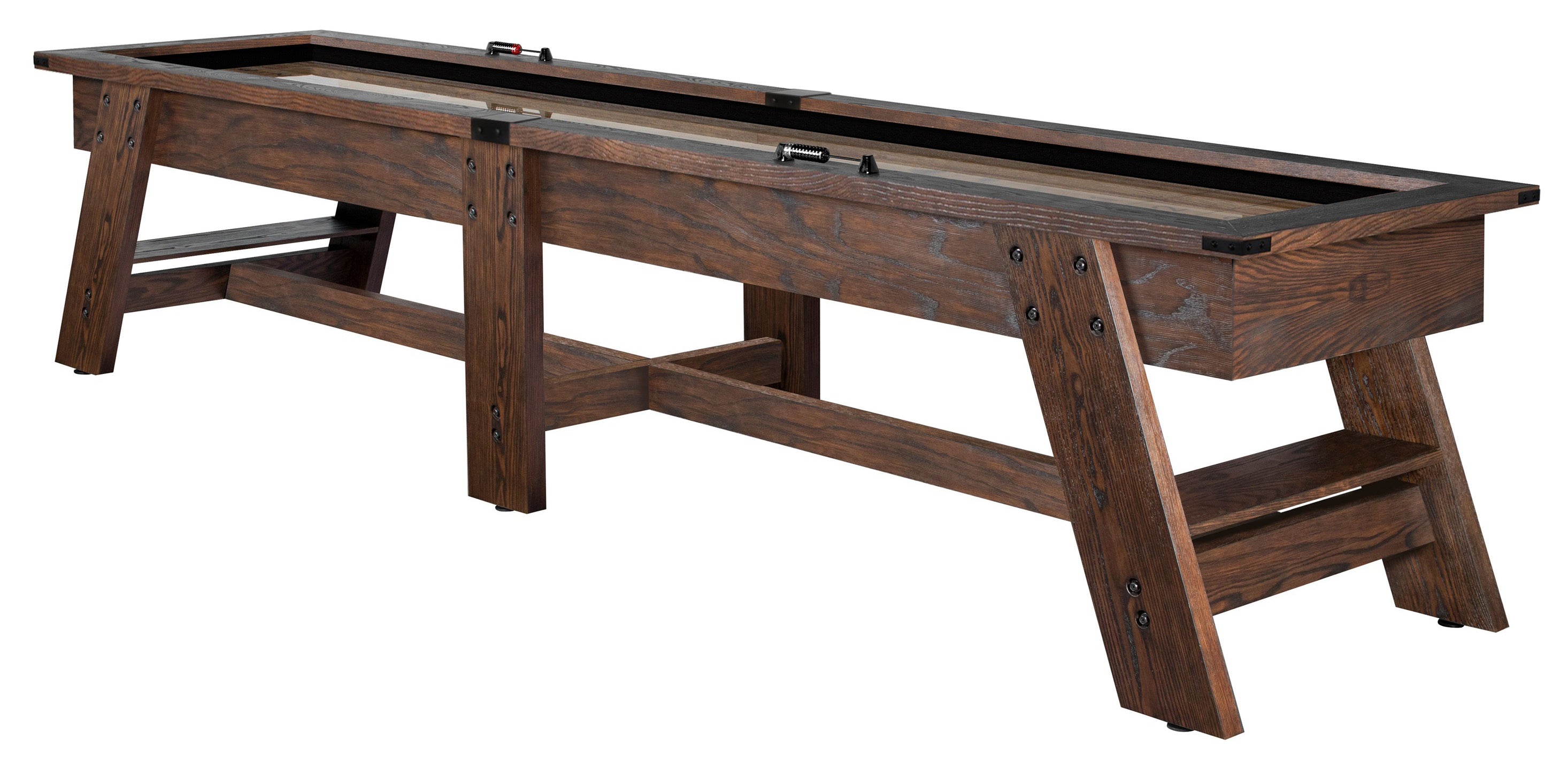 Legacy Billiards 14 Ft Barren Shuffleboard in Whiskey Barrel Finish - Primary Image