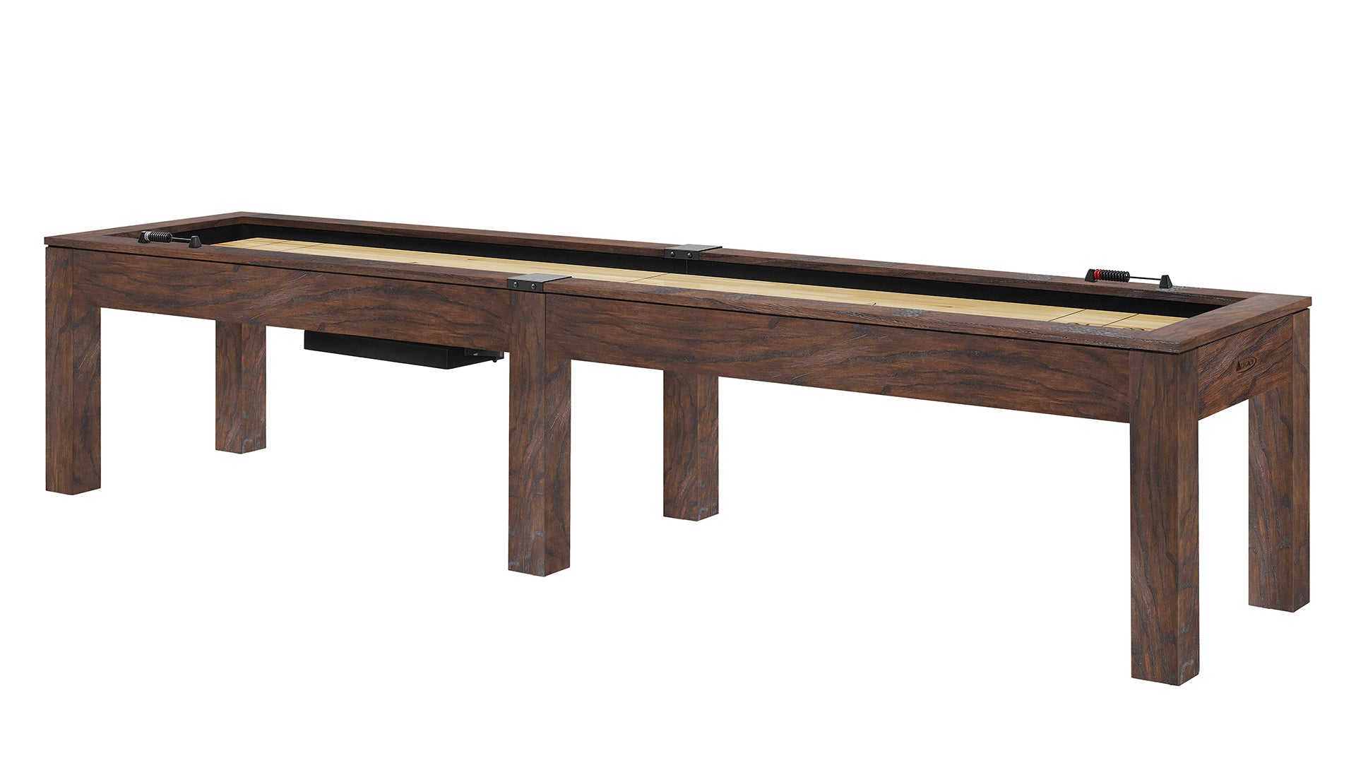 Legacy Billiards Baylor 12 Ft Shuffleboard in Whiskey Barrel Finish
