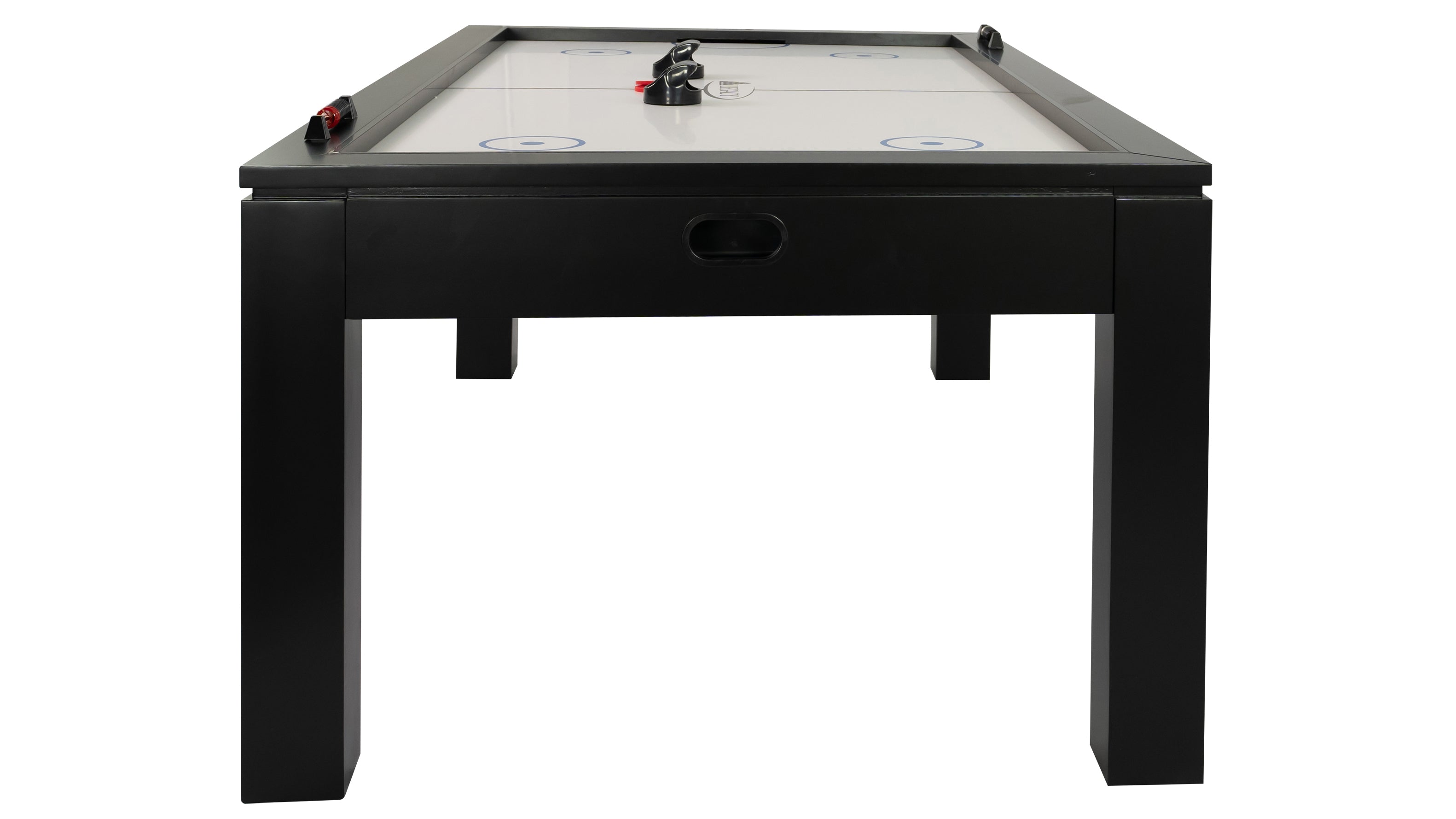 Legacy Billiards Baylor Air Hockey Table in Raven Finish - End View