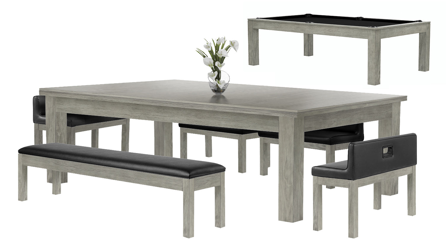 FINISH-Ash Grey Indoor-CLOTH-Black (Napped)