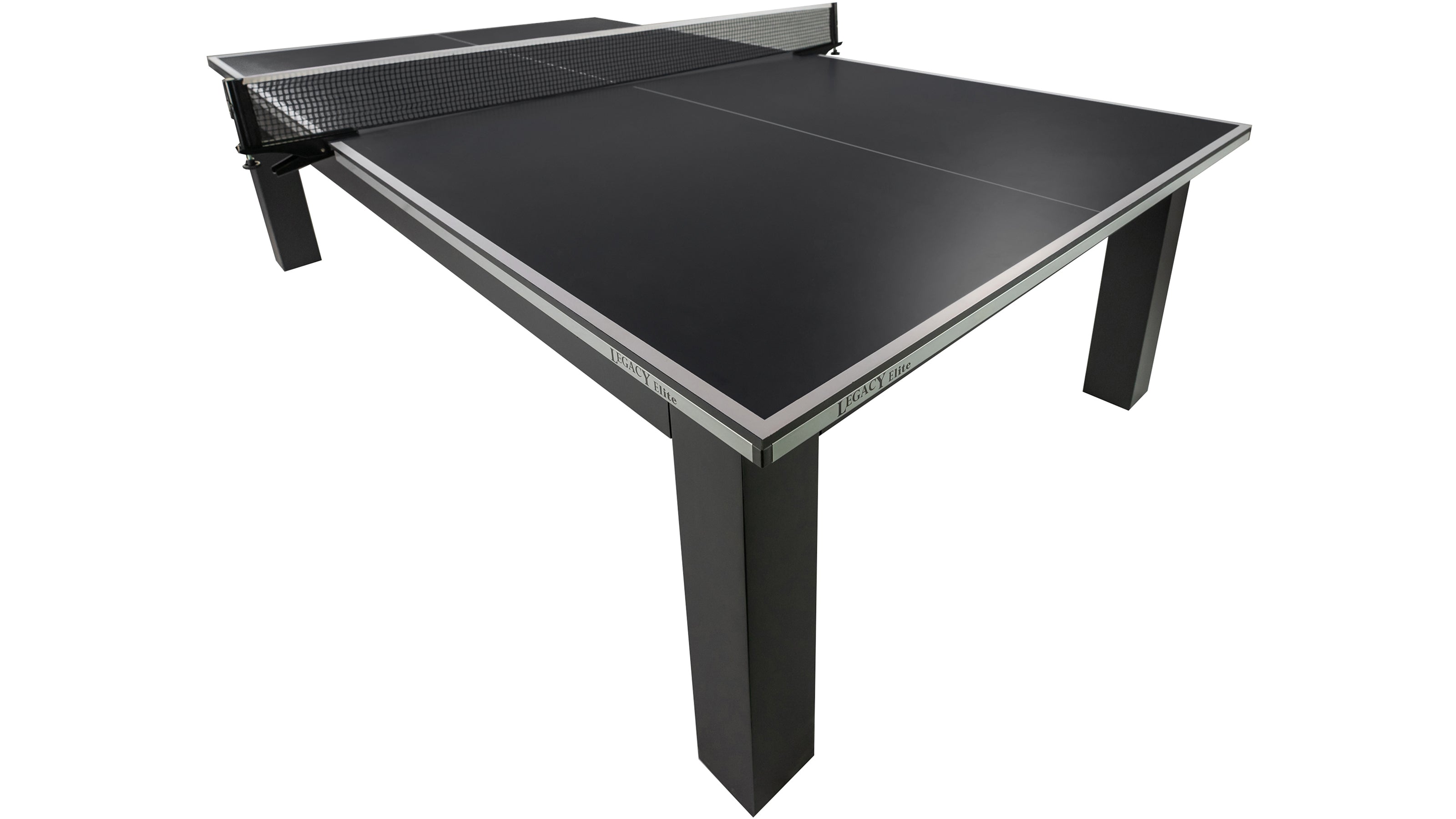 Legacy Billiards Baylor Table Tennis Table in Raven Finish - Angle View