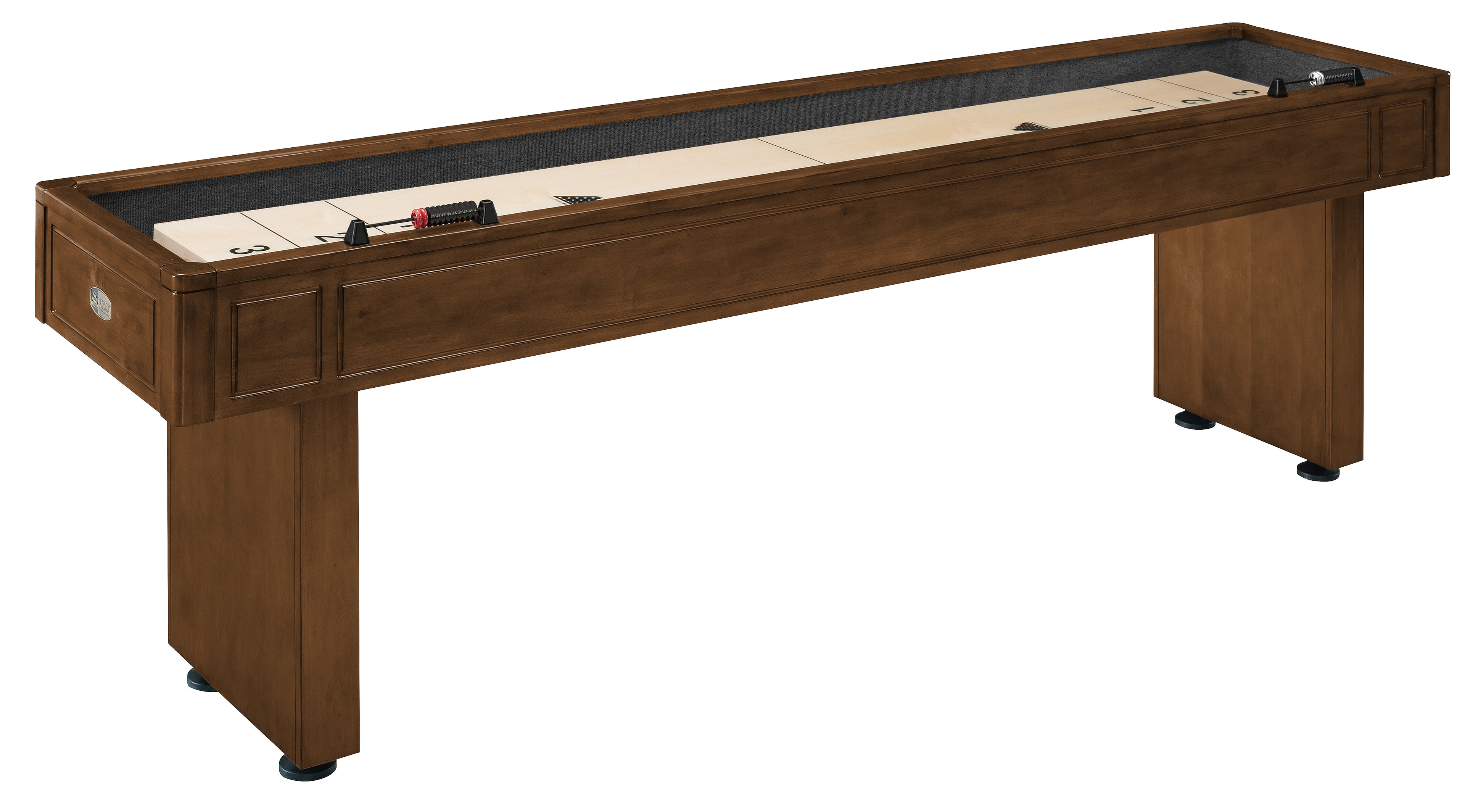 Legacy Billiards Classic 9 Ft Shuffleboard in Walnut Finish - Primary Image