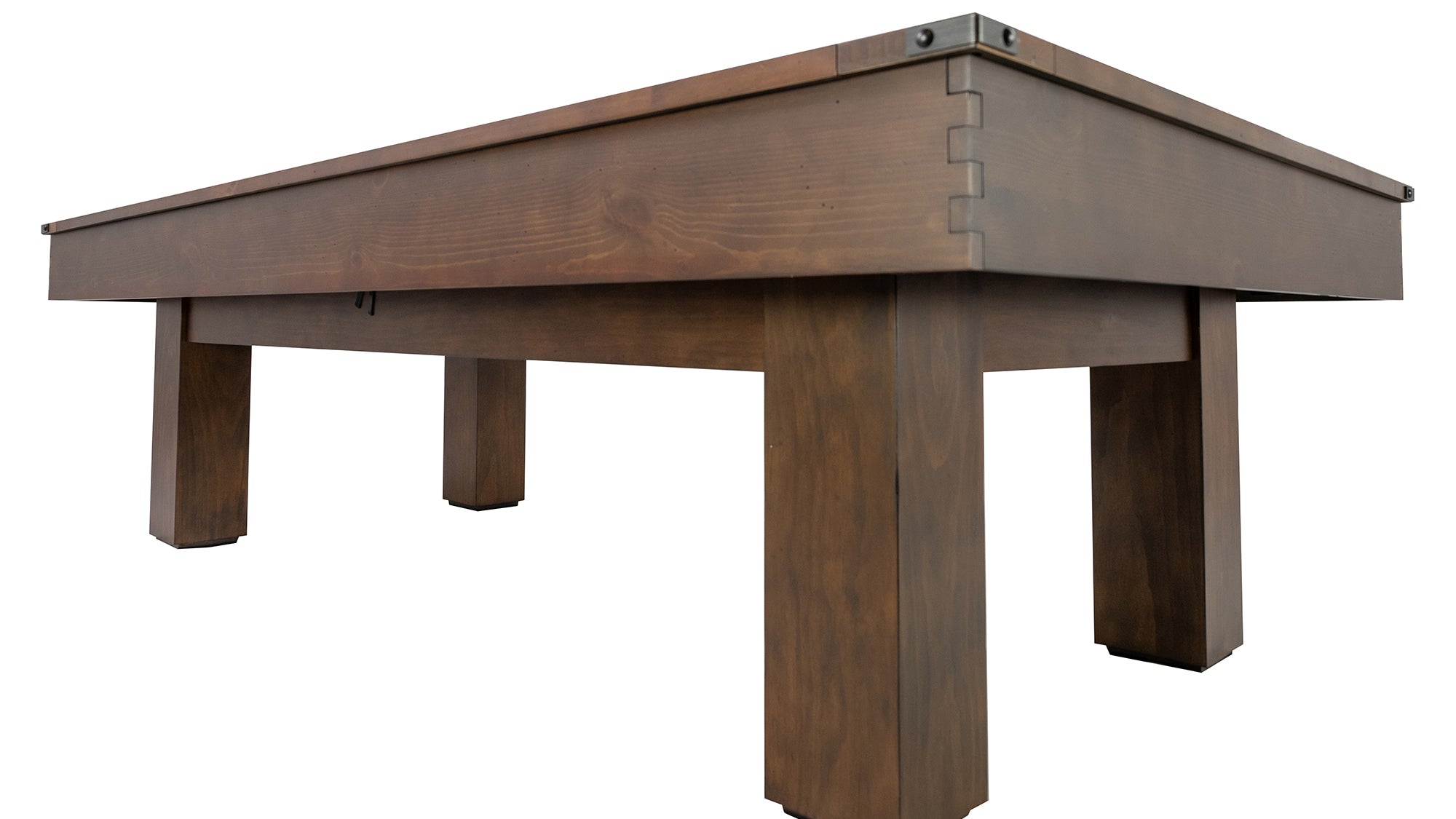 Legacy Billiards Colt II Pool Table in Gunshot Finish with Black Cloth - Floor View