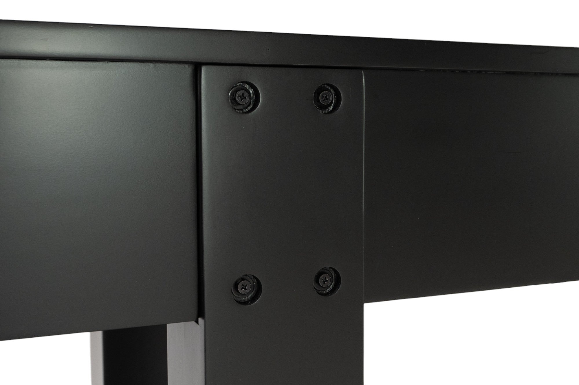 Legacy Billiards Colt 12 Foot Shuffleboard in Raven Finish - Leg Closeup