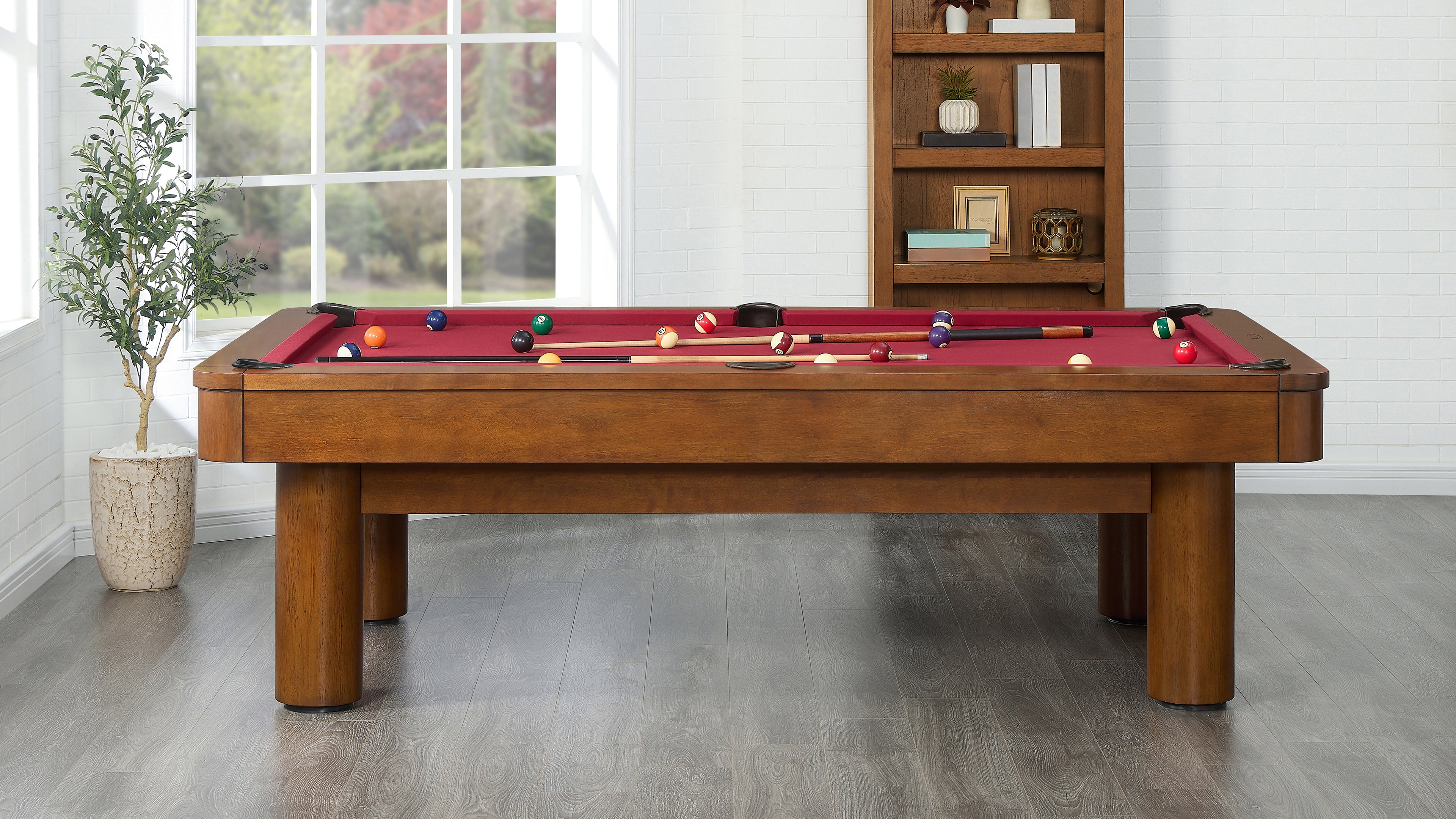 Legacy Billiards Dillard 7 Ft Pool Table - Room Scene - Side View