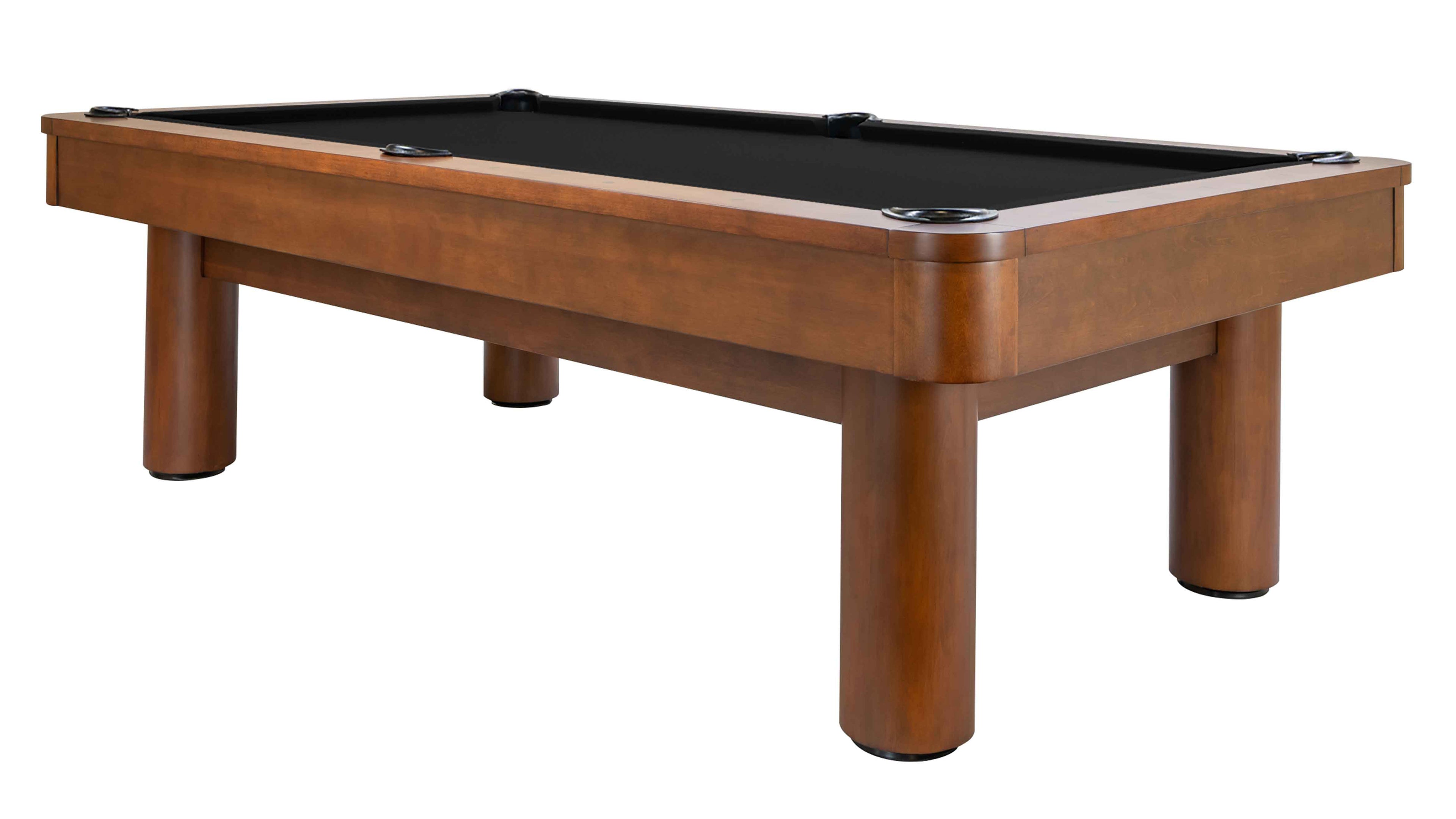 Legacy Billiards Dillard 7 Ft Pool Table in Walnut Finish with Black Cloth - Primary Image