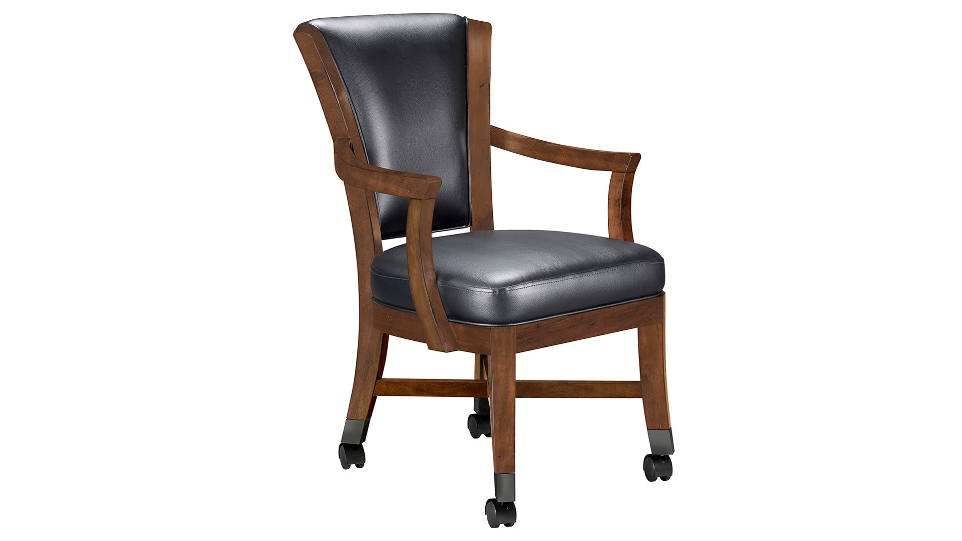 Legacy Billiards Elite Caster Game Chair in Gunshot Finish