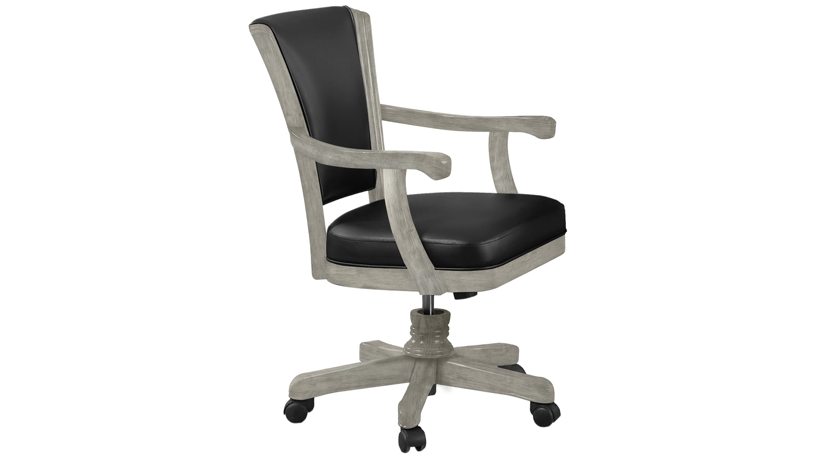 Legacy Billiards Elite Gas Lift Game Chair in Ash Grey Indoor Finish