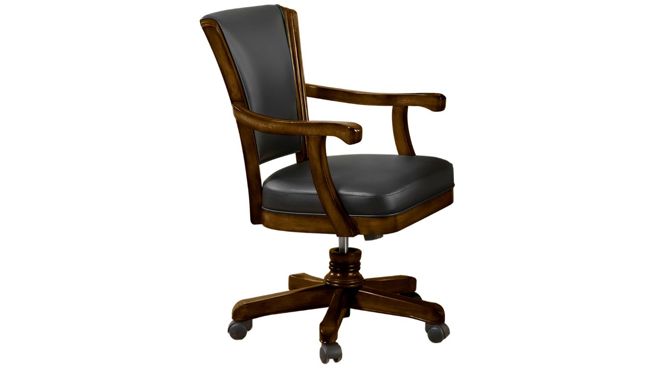 Legacy Billiards Elite Gas Lift Game Chair in Nutmeg Finish