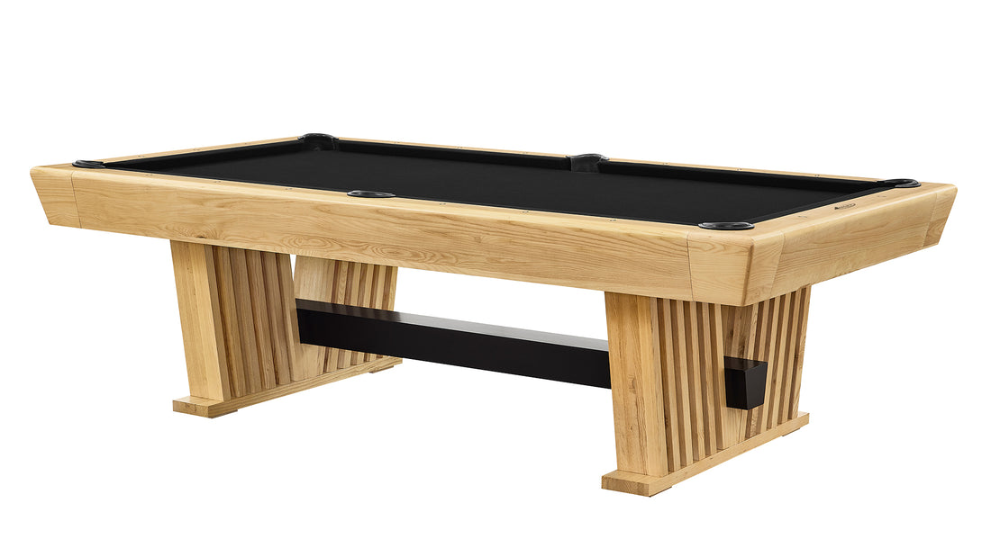 Legacy Billiards Forge Pool Table in Honey Ash Finish with Black Cloth - Primary Image