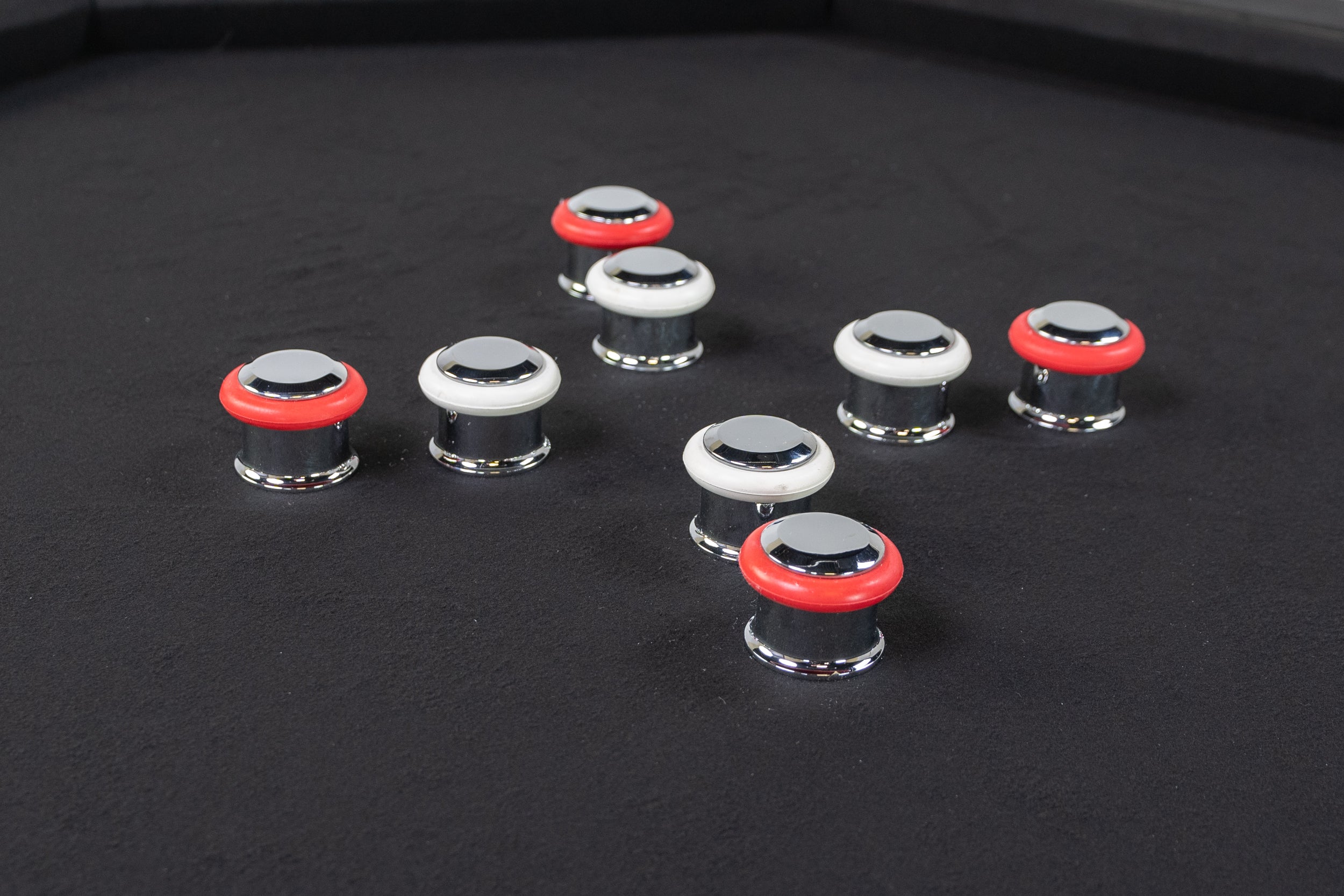 Legacy Billiards Heritage 3 in 1 Game Table with Poker, Dining and Bumper Pool in Overcast Finish - Bumpers Closeup