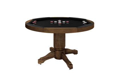 Legacy Billiards Heritage 3 in 1 Game Table with Poker, Dining and Bumper Pool in Nutmeg Finish