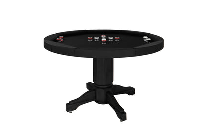 Legacy Billiards Heritage 3 in 1 Game Table with Poker, Dining and Bumper Pool in Raven Finish with New Base