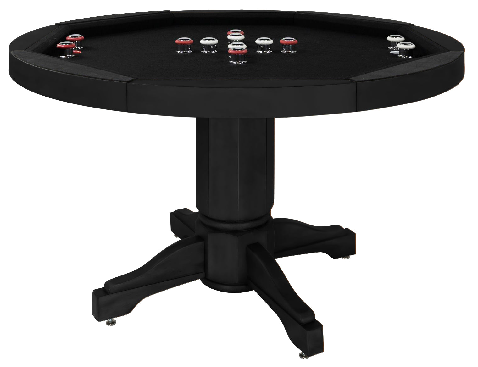 Legacy Billiards Heritage 3 in 1 Game Table with Bumper Pool in Raven Finish - Primary Image