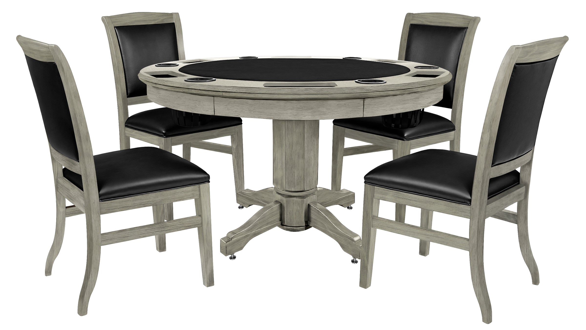 Legacy Billiards Heritage 3 in 1 Game Set with Bumper Pool in Ash Grey Indoor Finish