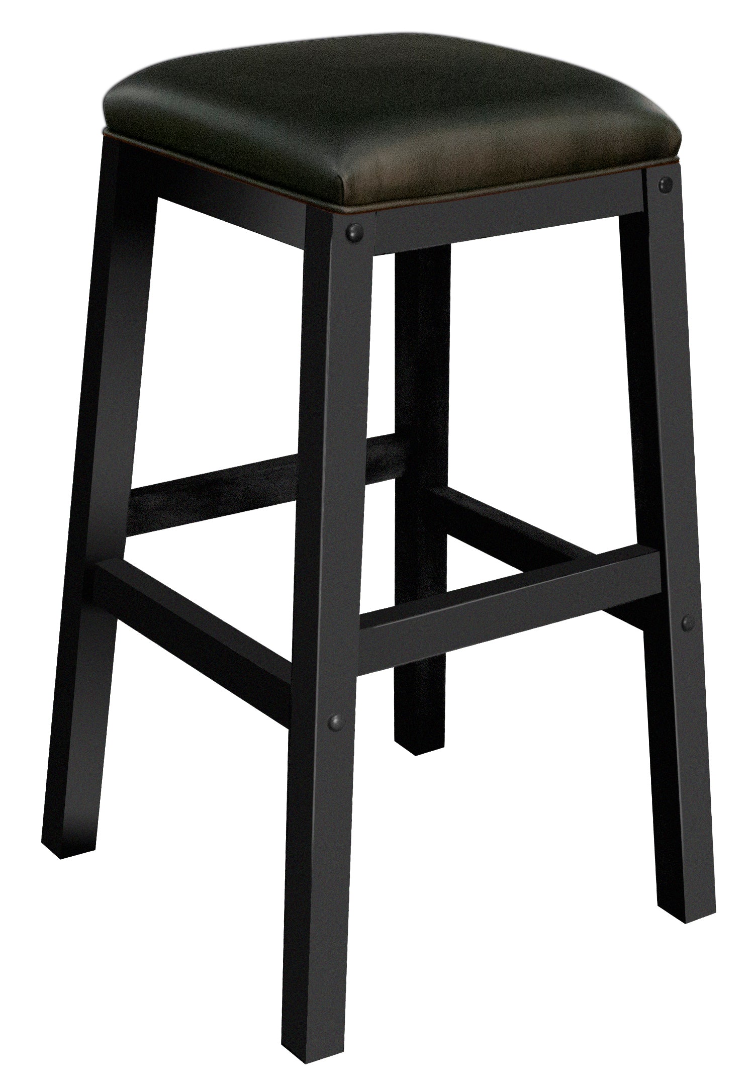 Legacy Billiards Heritage Backless Barstool in Raven Finish