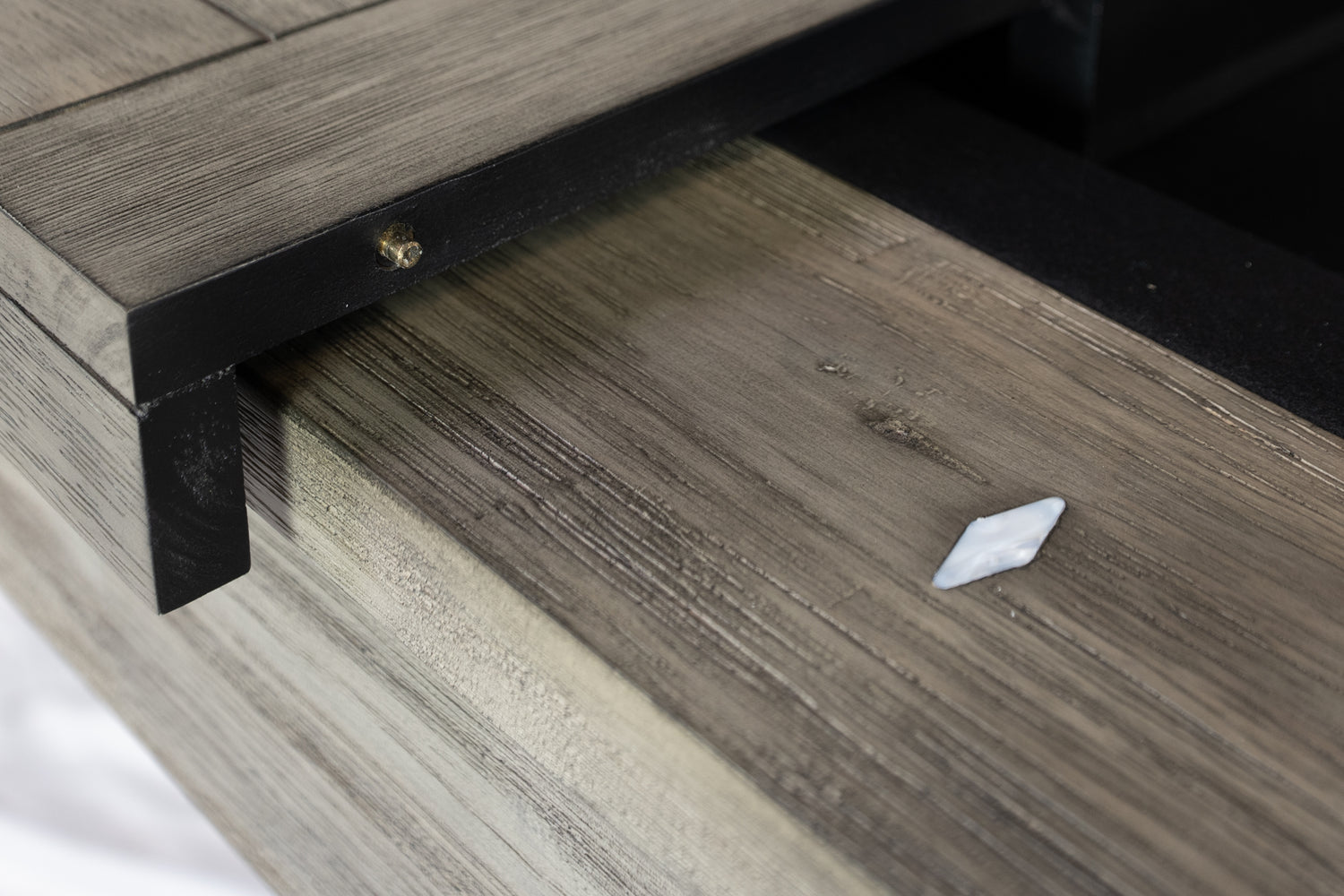 Legacy Billiards 7 Ft Outdoor Dining Top in Ash Grey Finish - Joint Closeup