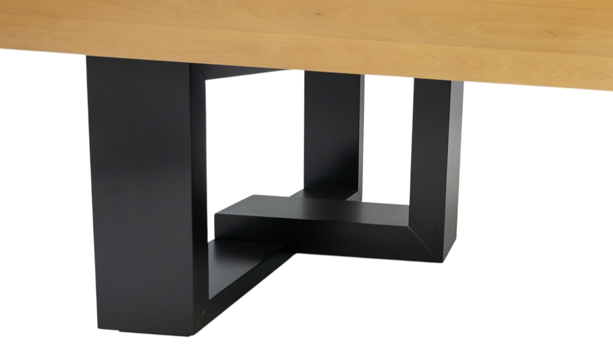 Legacy Billiards Richland Pool Table in Honey Ash Finish with Black Cloth - Leg Closeup