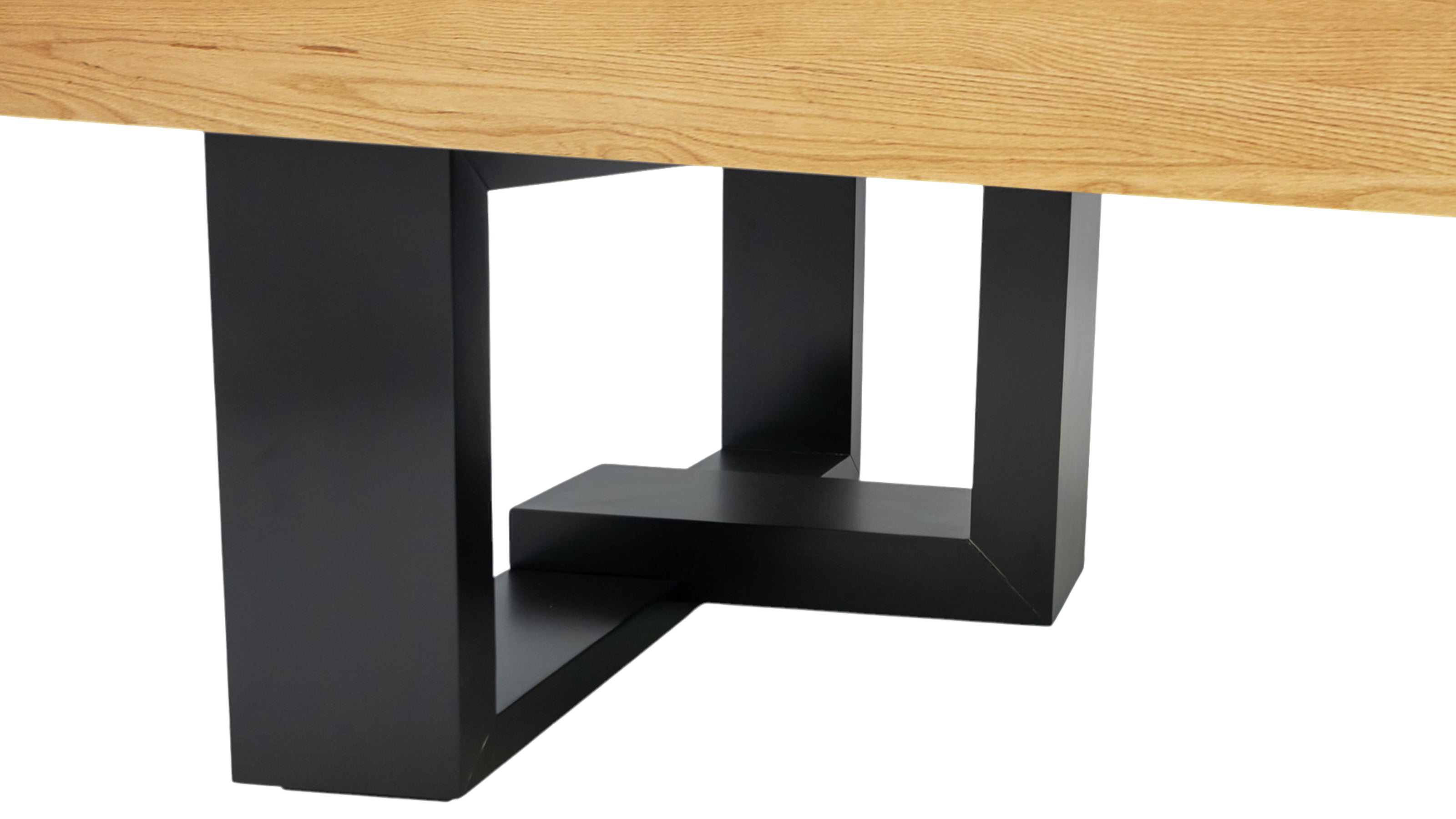 Legacy Billiards Richland Pool Table in Honey Ash Finish with Black Cloth - Leg Closeup