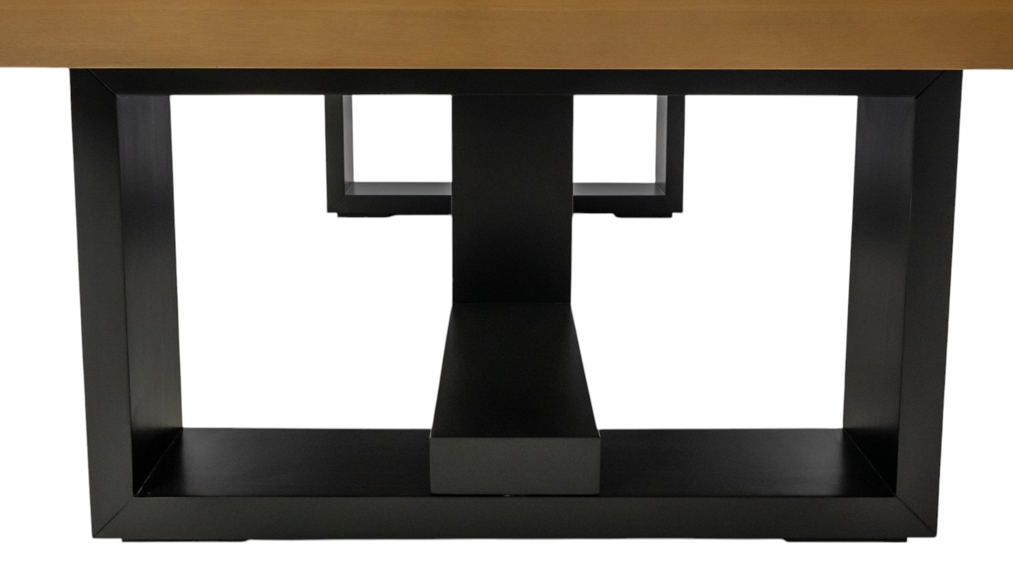 Legacy Billiards Richland Pool Table in Honey Ash Finish with Black Cloth - Legs End View