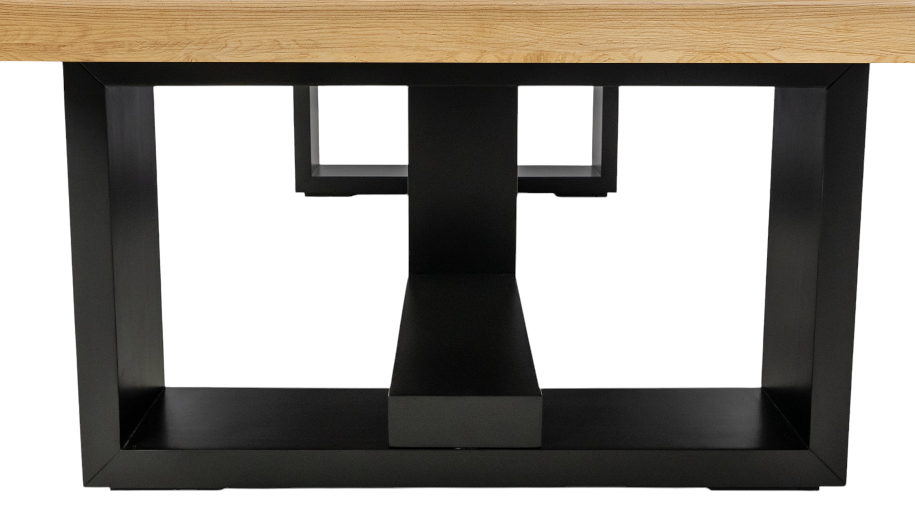 Legacy Billiards Richland Pool Table in Honey Ash Finish with Black Cloth - Legs End View