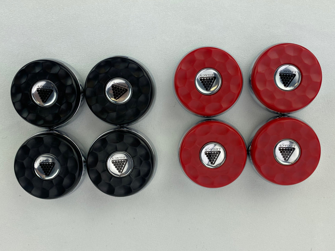 Legacy Billiards Shuffleboard Puck Set - 4 red, 4 black
