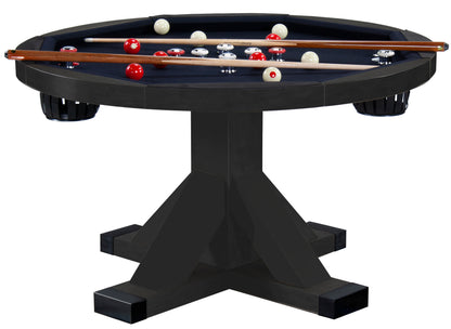 Legacy Billiards Sterling 3 in 1 Game Table with Poker, Dining and Bumper Pool in Raven Finish