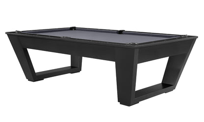 Legacy Billiards Tellico Pool Table in Raven Finish with Grey Cloth