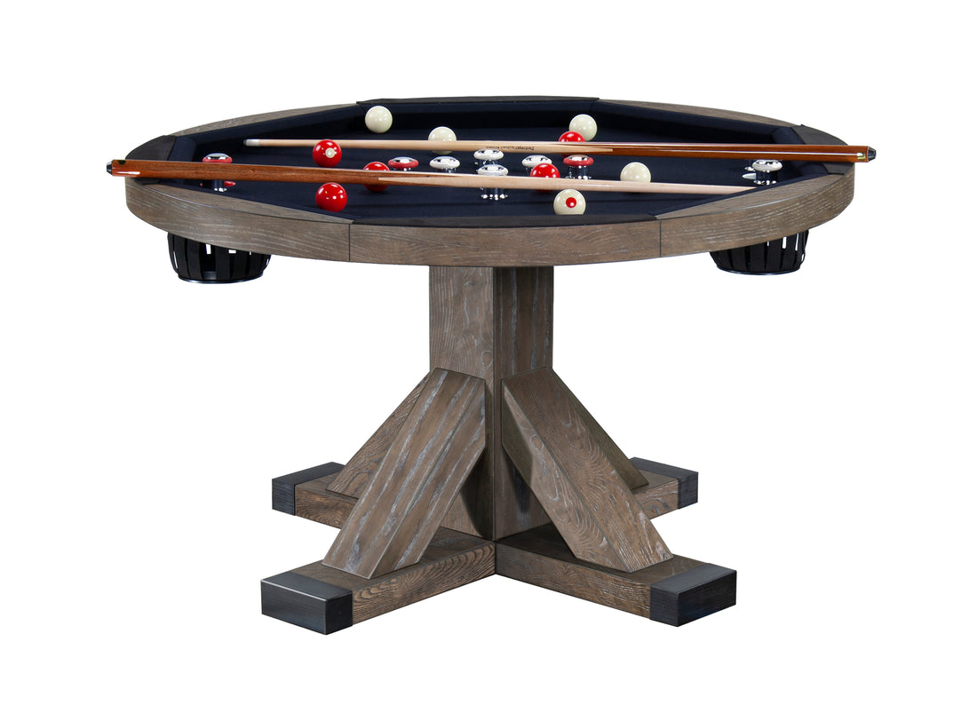Legacy Billiards Sterling 3 in 1 Game Table with Poker, Dining and Bumper Pool in Smoke Finish Primary Image