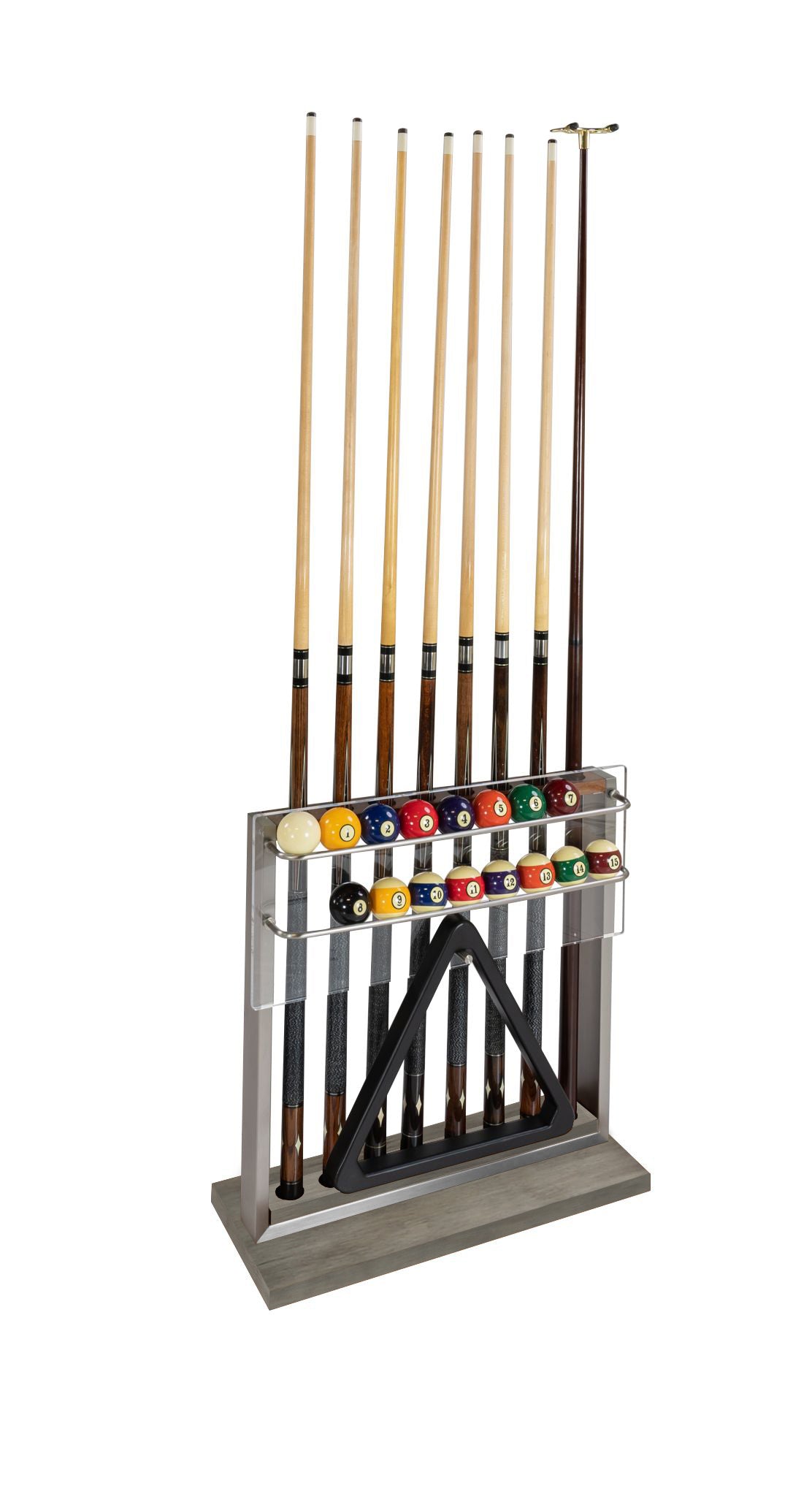 Legacy Billiards Aria Cue Rack in Overcast Finish