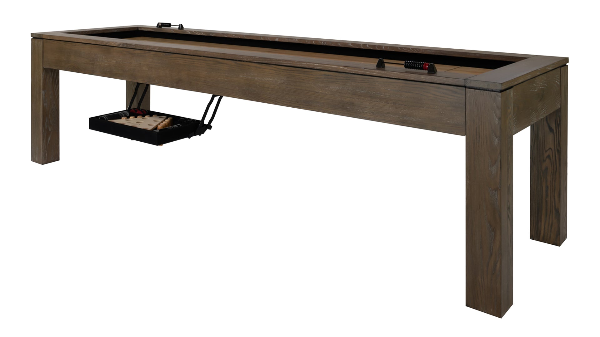 Legacy Billiards Baylor 9 Ft Shuffleboard in Whiskey Barrel Finish