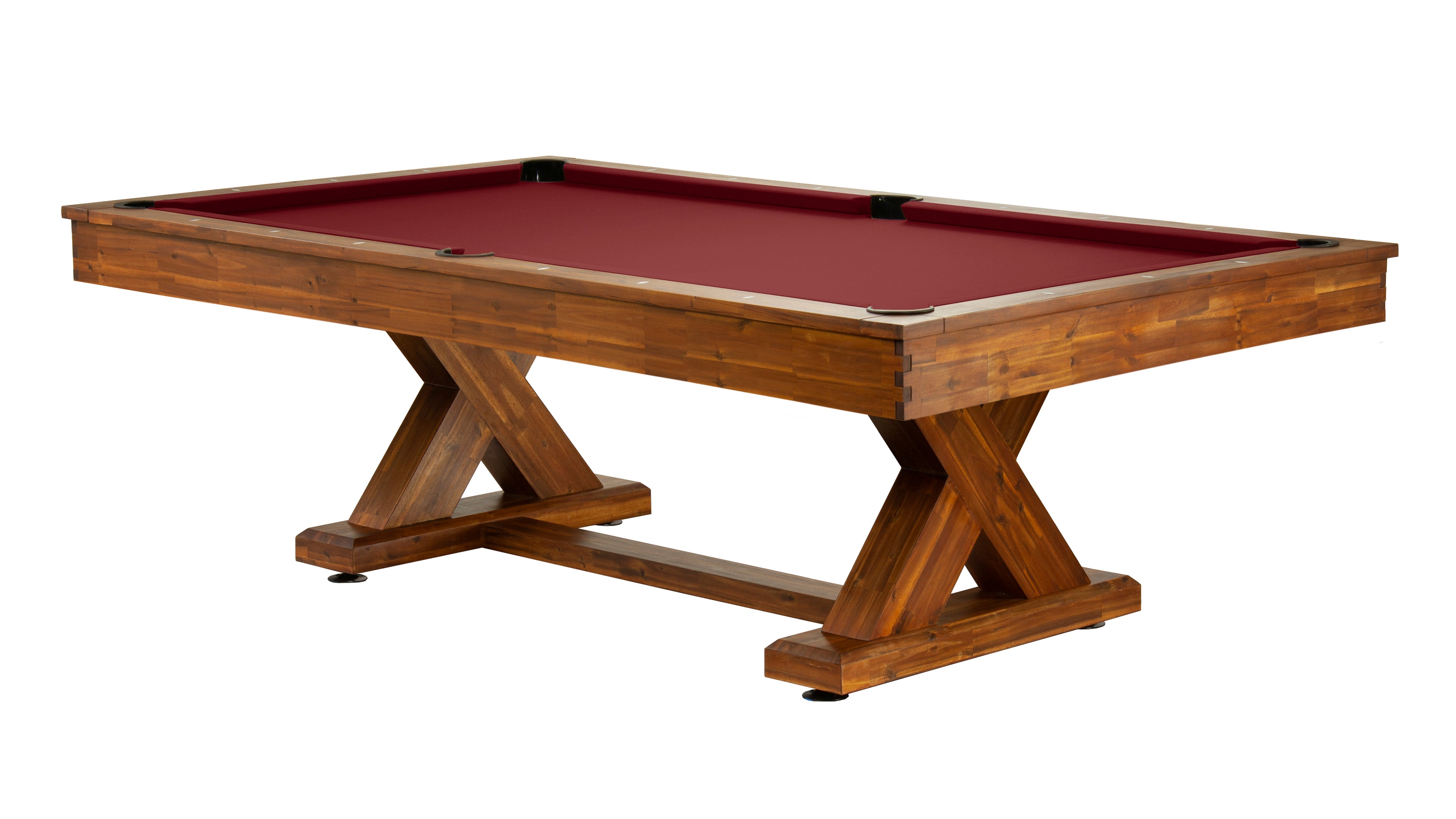 FINISH-Natural Acacia-CLOTH-Burgundy