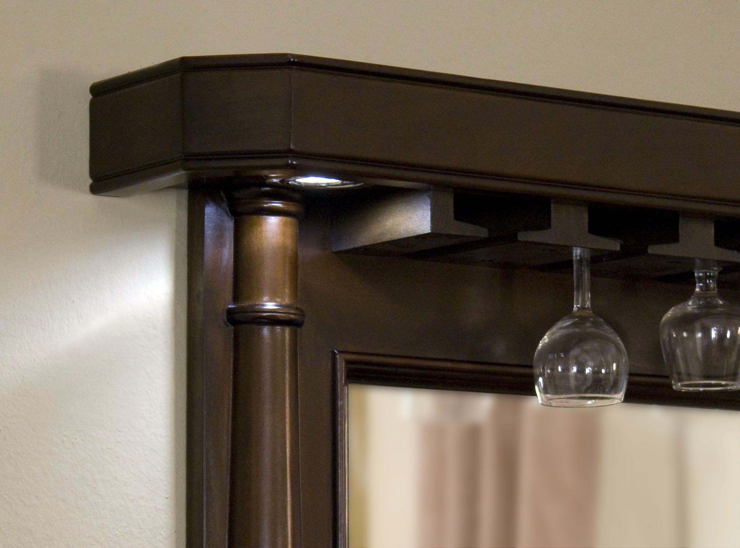 Legacy Billiards Sterling Back Bar LED Light Closeup