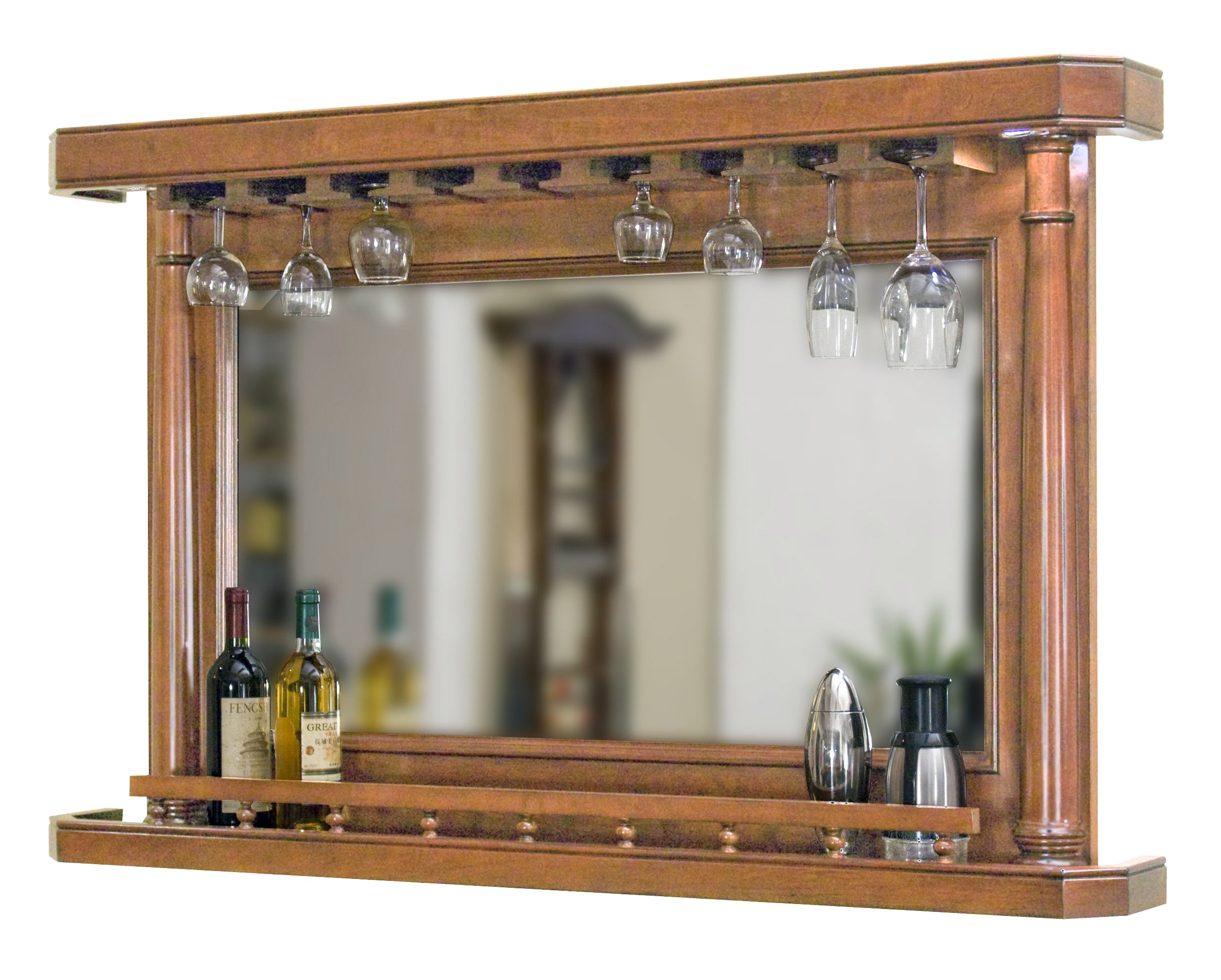 Legacy Billiards Sterling Back Bar in Walnut Finish