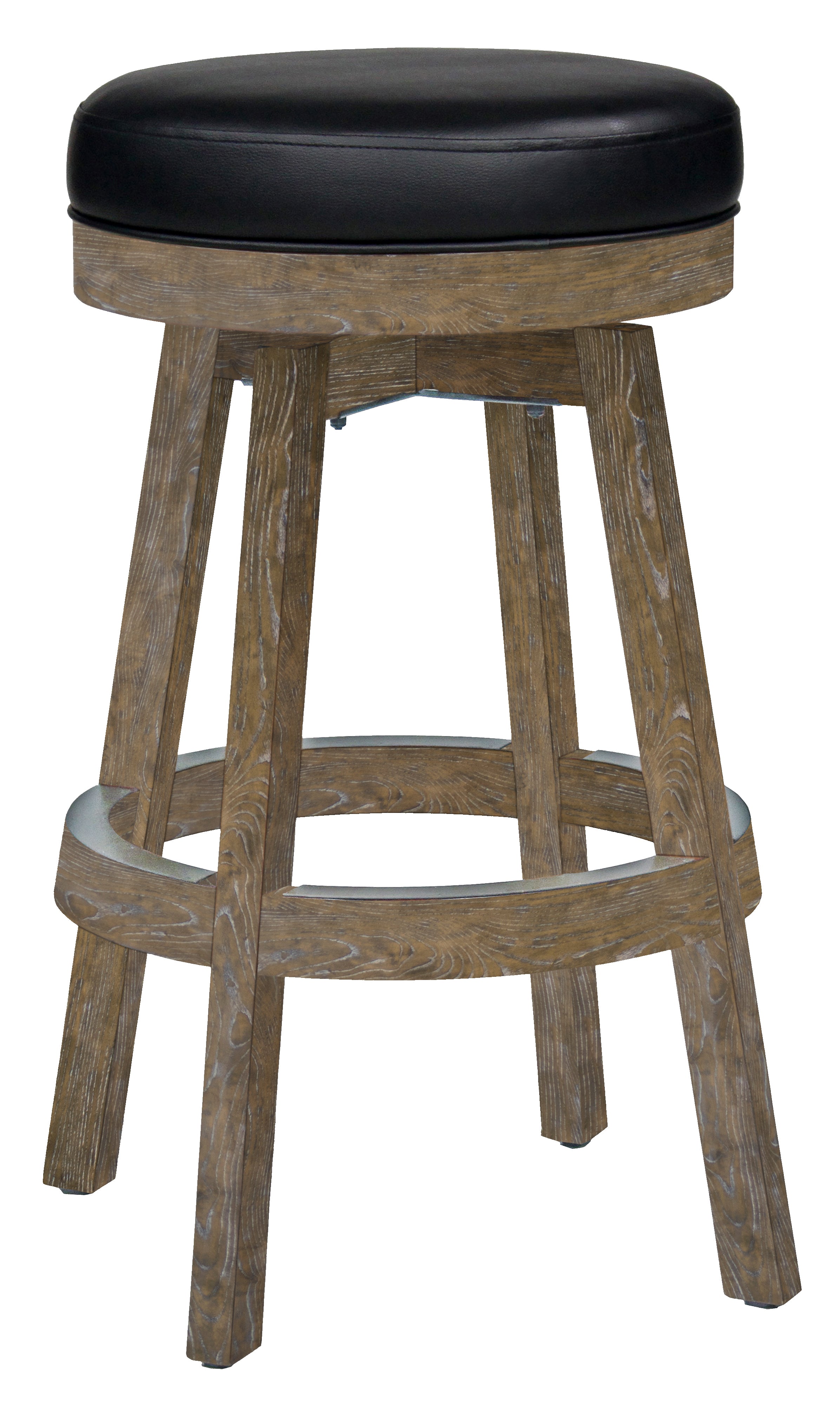 Legacy Billiards Classic Backless Barstool in Smoke Finish