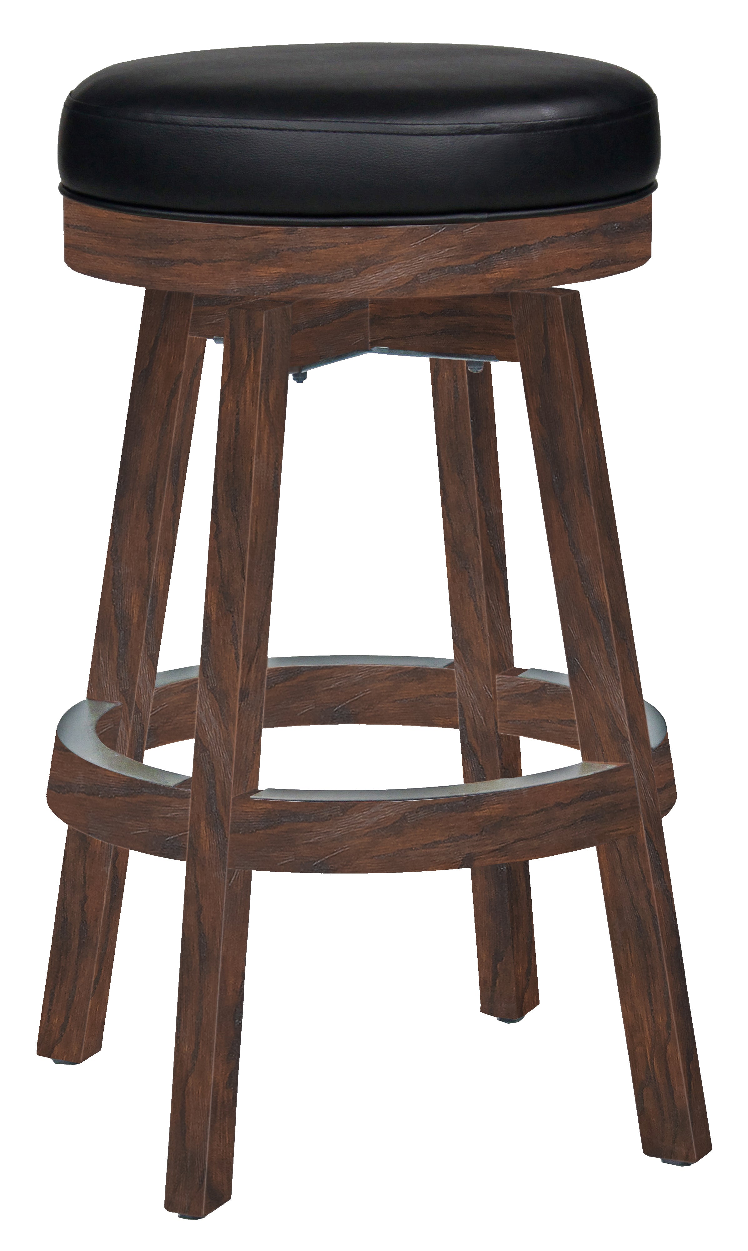 Legacy Billiards Classic Backless Barstool in Whiskey Barrel Finish