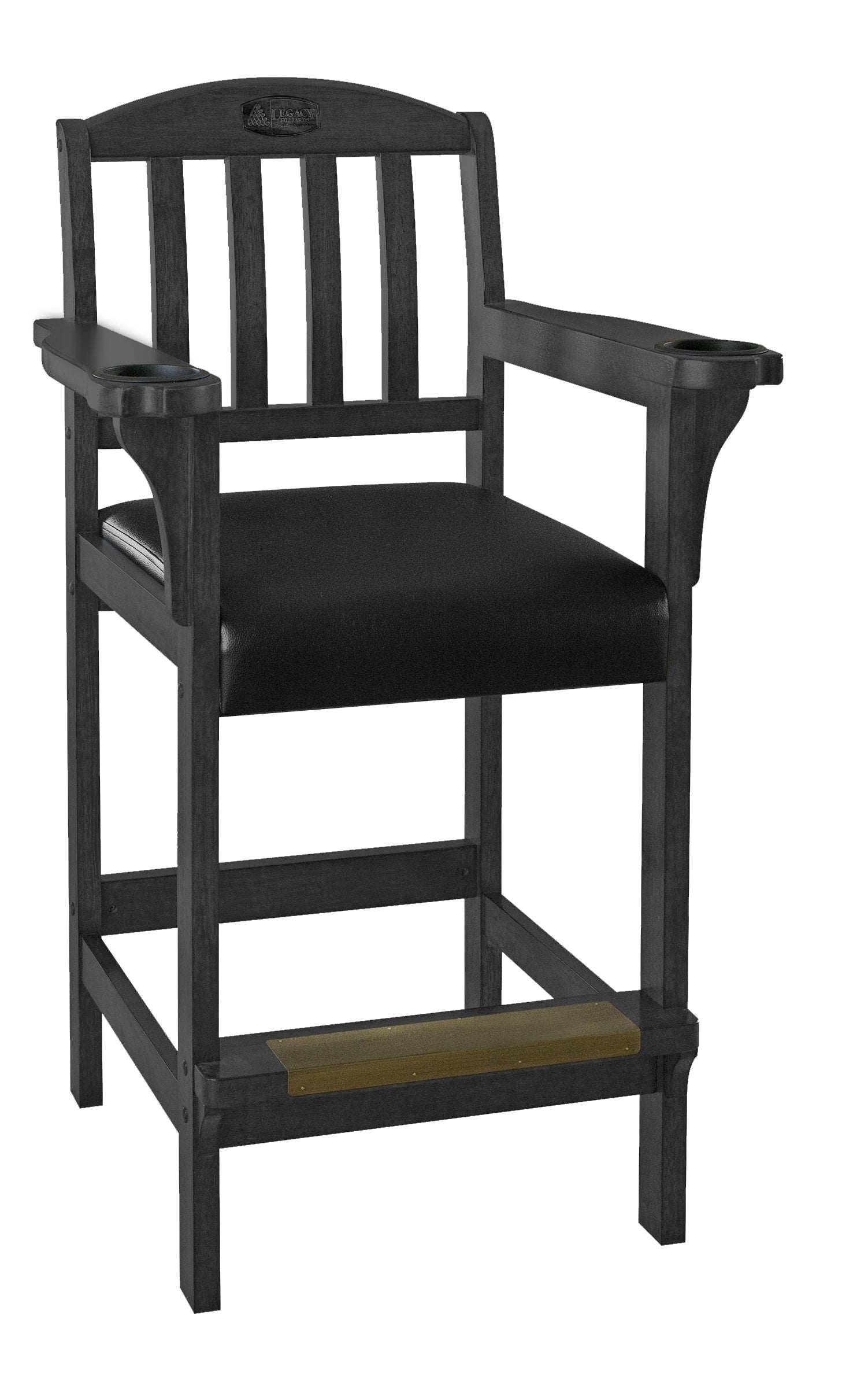 Legacy Billiards Classic Spectator Chair in Raven Finish