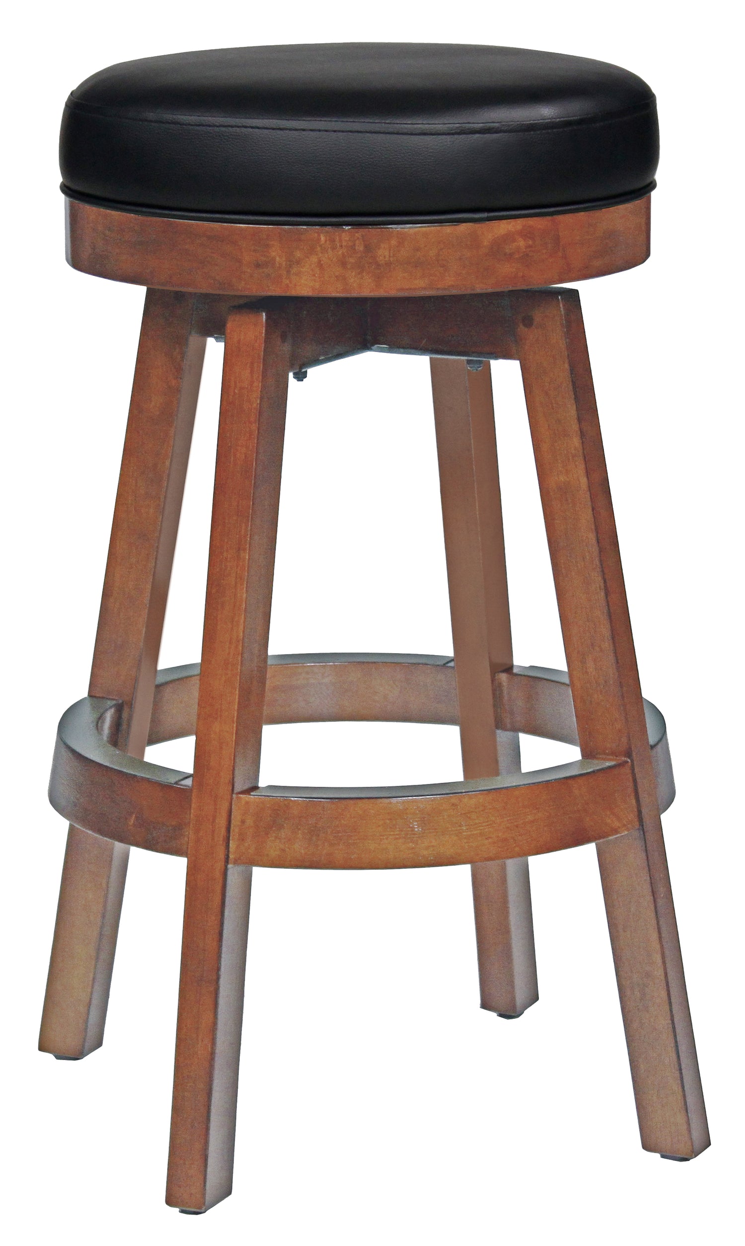 Legacy Billiards Classic Backless Barstool in Walnut Finish