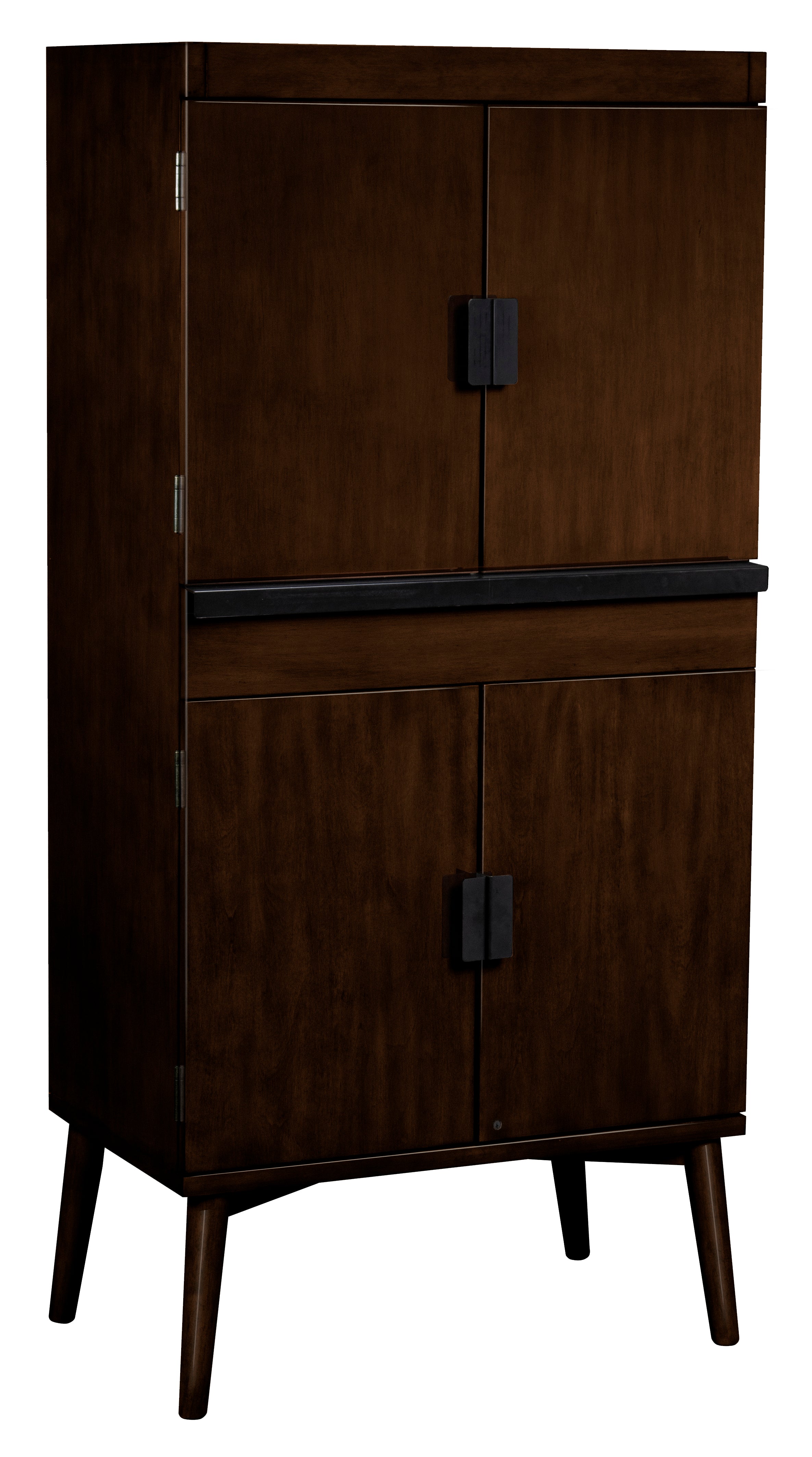 Legacy Billiards Collins Bar Cabinet in Nutmeg Finish