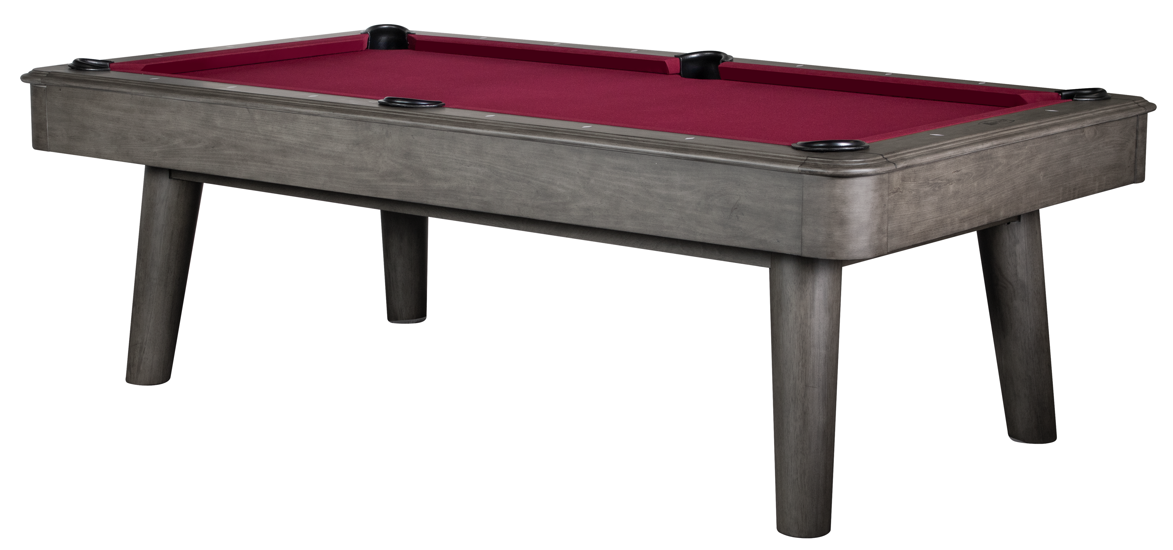 Legacy Billiards 7 Ft Collins Pool Table in Shade Finish with Red Cloth