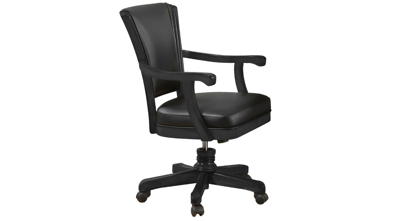 Legacy Billiards Elite Gas Lift Game Chair in Raven Finish