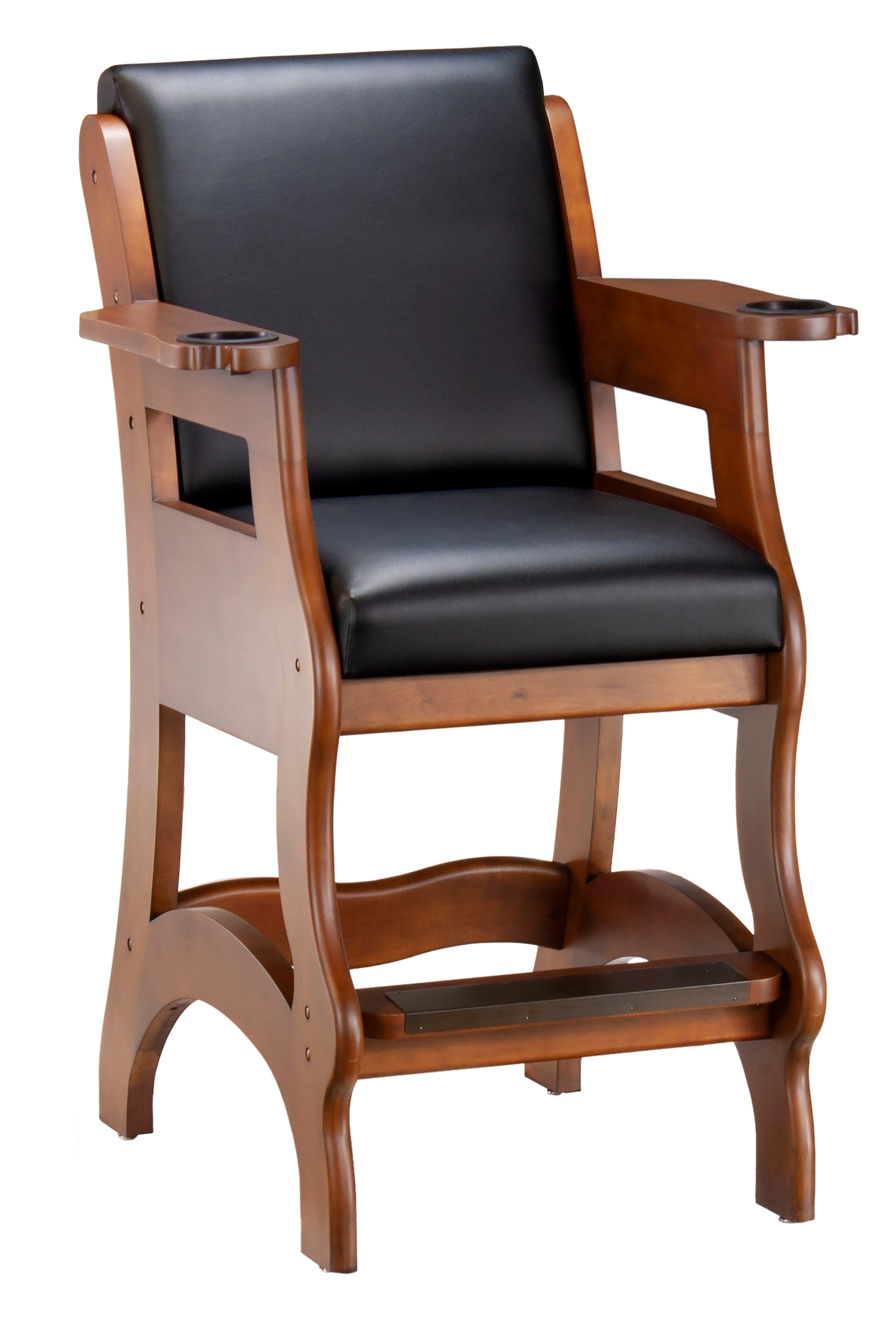 Legacy Billiards Elite Spectator Chair in Walnut Finish