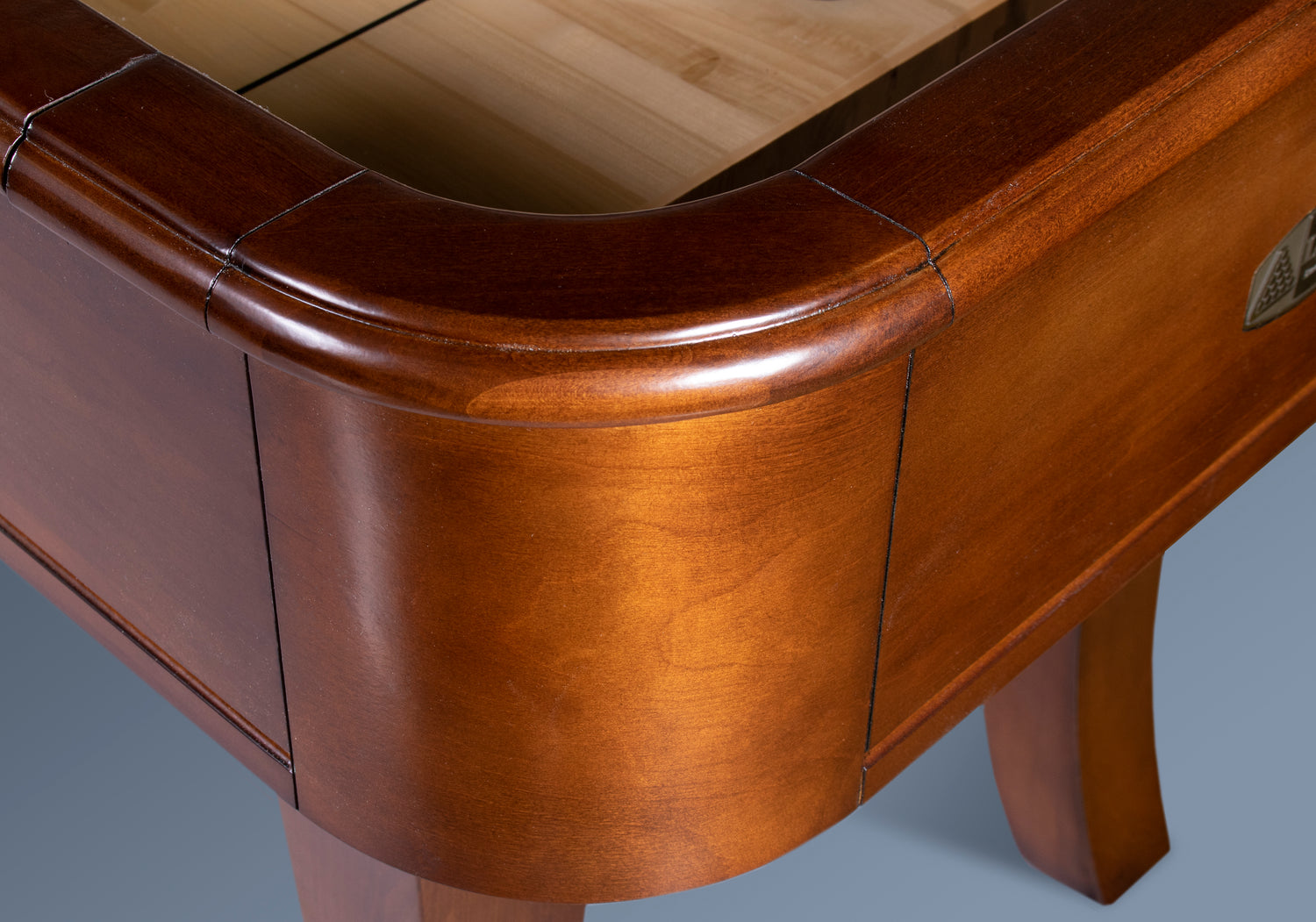 Legacy Billiards 12 Ft Ella Shuffleboard Corner Closeup