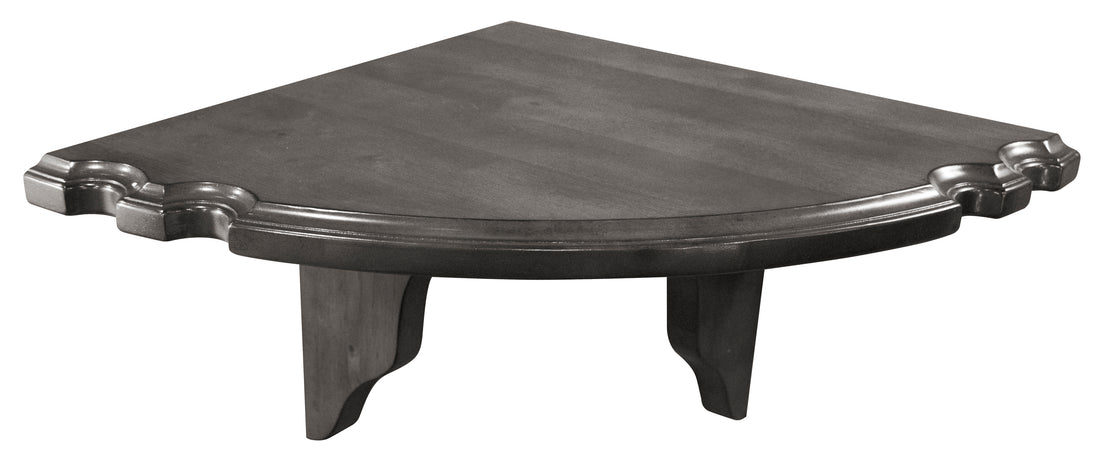 Legacy Billiards Oversized Corner Shelf with Cue Notches in Shade Finish