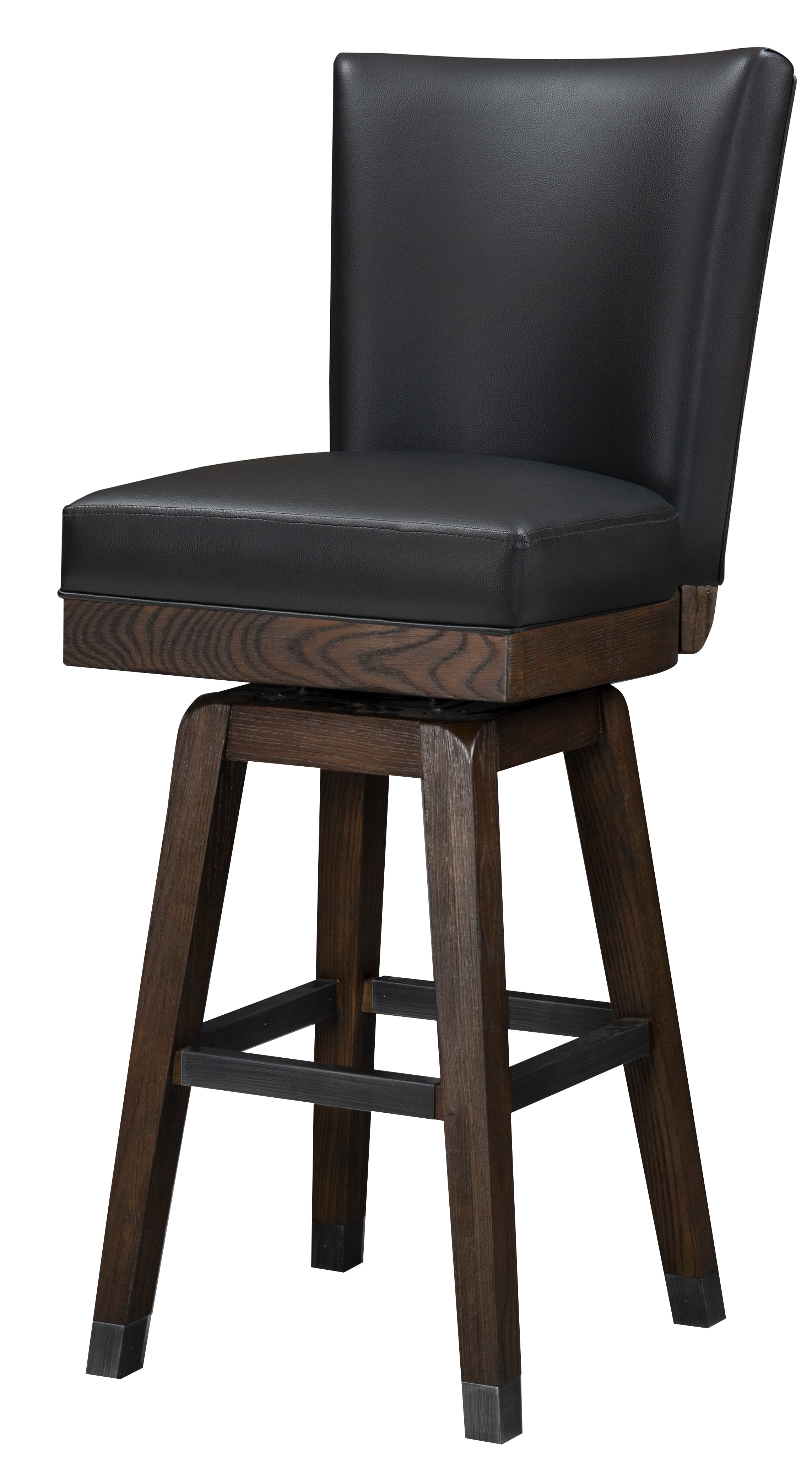 Legacy Billiards Harpeth Flex Back Barstool in Whiskey Barrel Finish