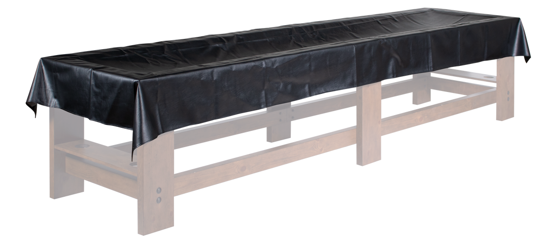 Legacy Billiards Shuffleboard Table Cover Shown On a Shuffleboard Table