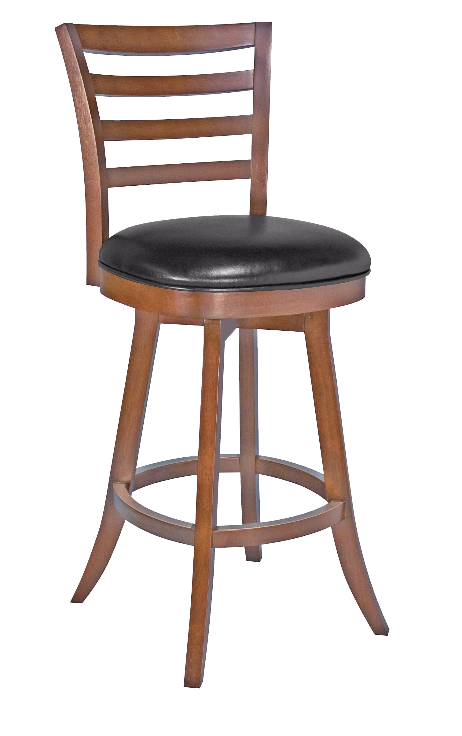 Legacy Billiards Sterling Backed Barstool in Walnut Finish