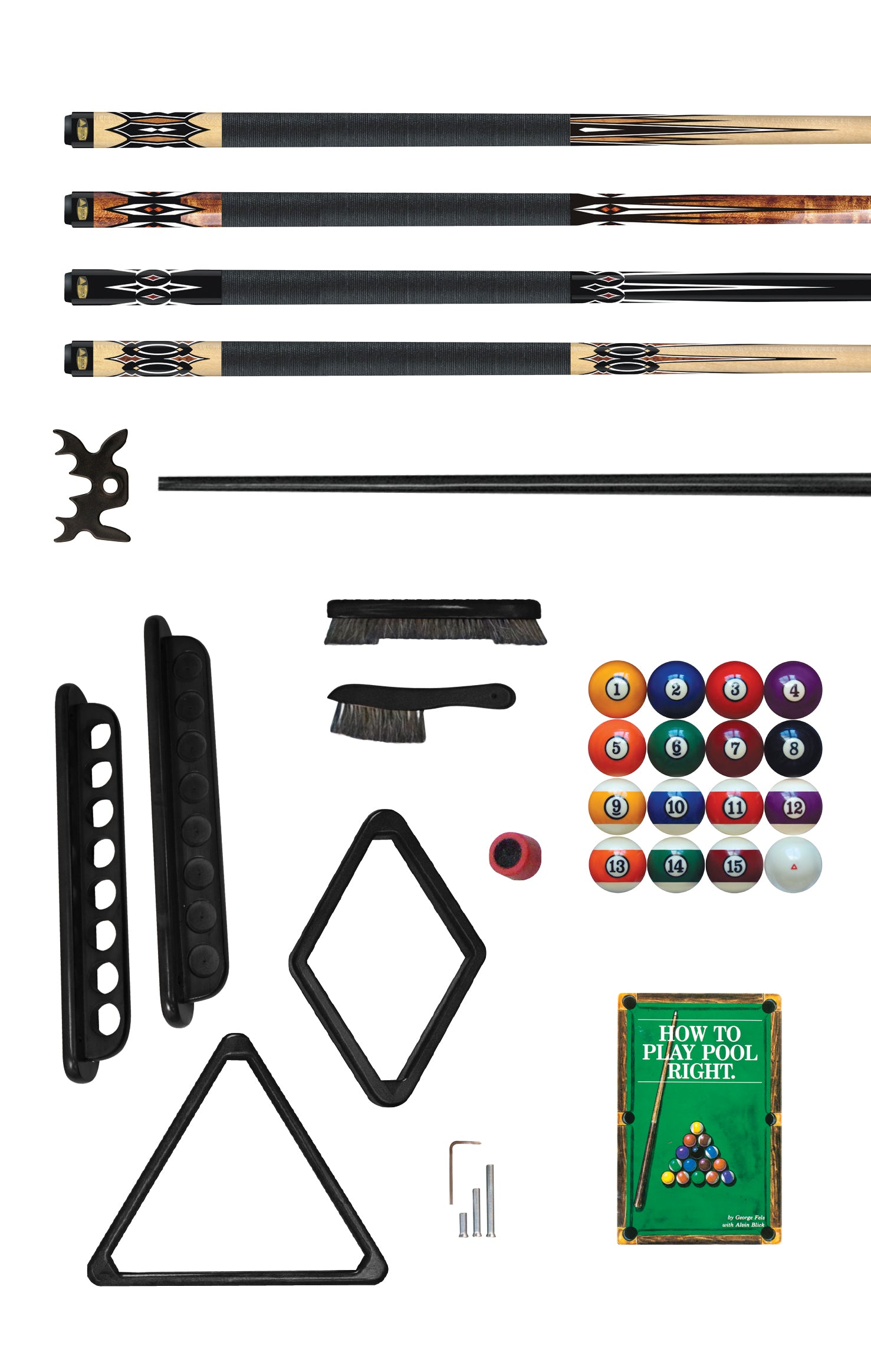 Legacy Billiards Sterling Accessory Kit in Graphite Finish