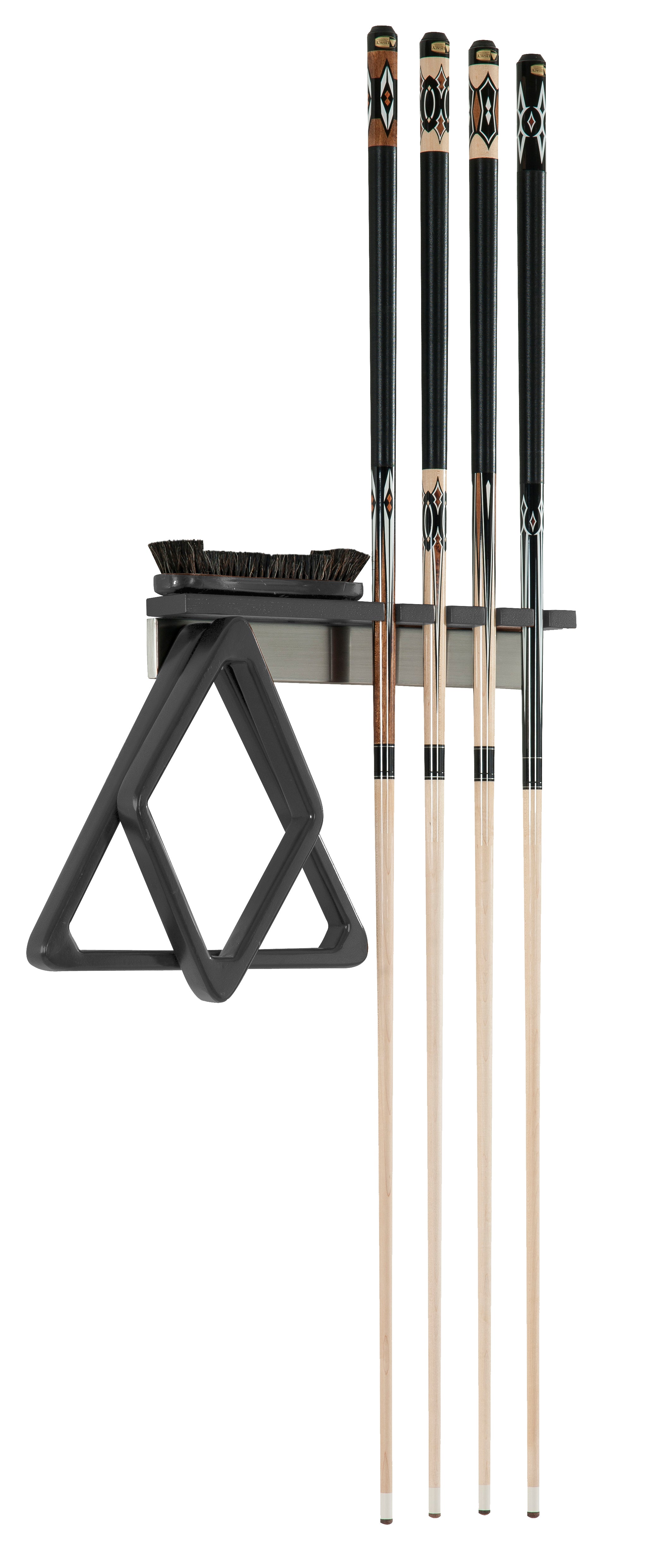 Legacy Billiards Vera Wall Cue Rack in Raven Finish